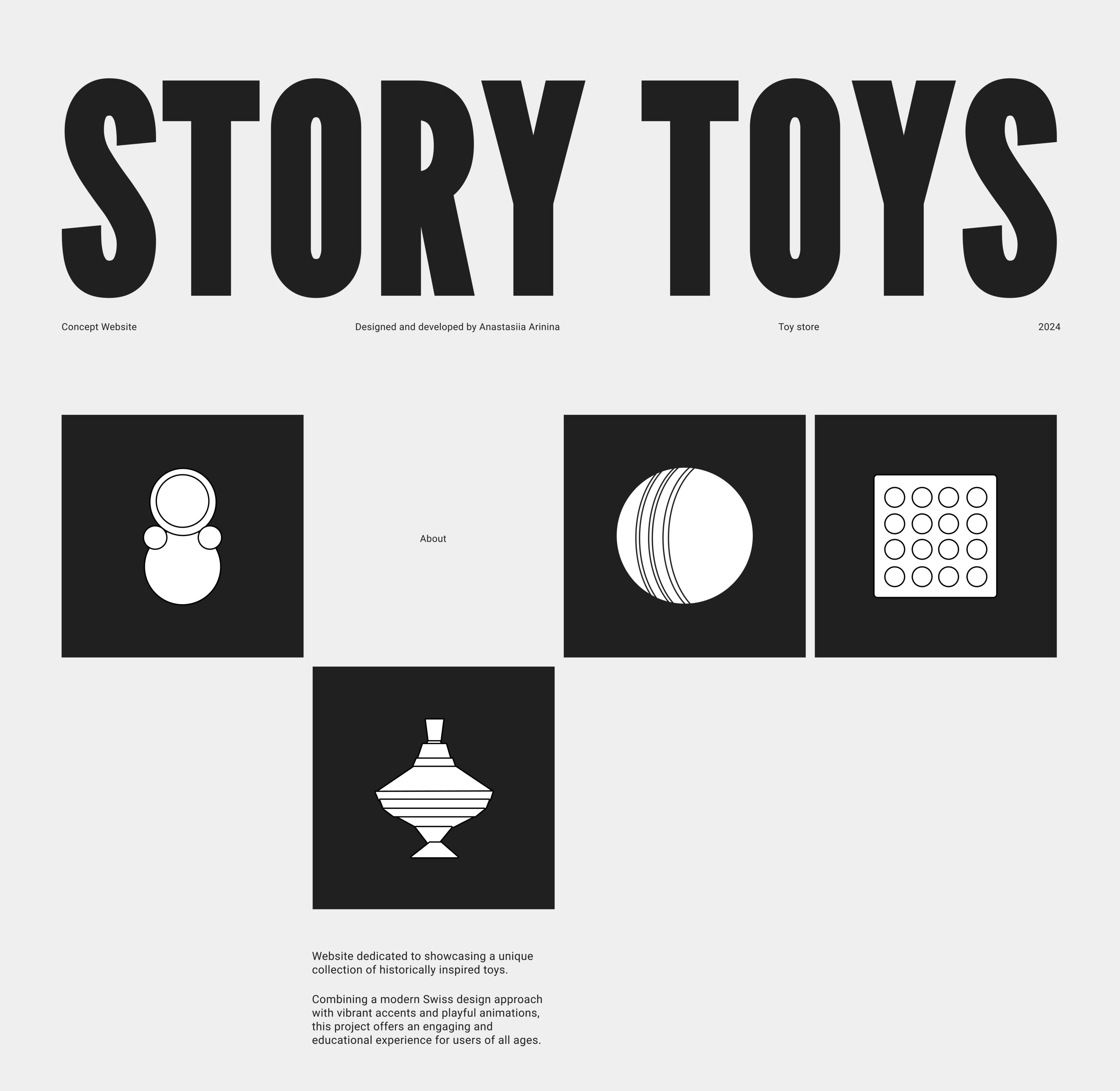 Website | Story Toys | Swiss design — Изображение №1 — Интерфейсы, Графика на Dprofile