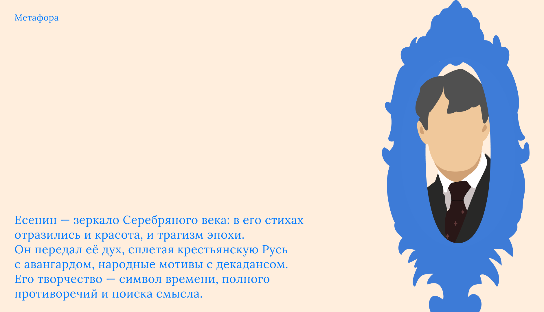Лонгрид про Сергея Есенина — Изображение №2 — Интерфейсы, Графика на Dprofile