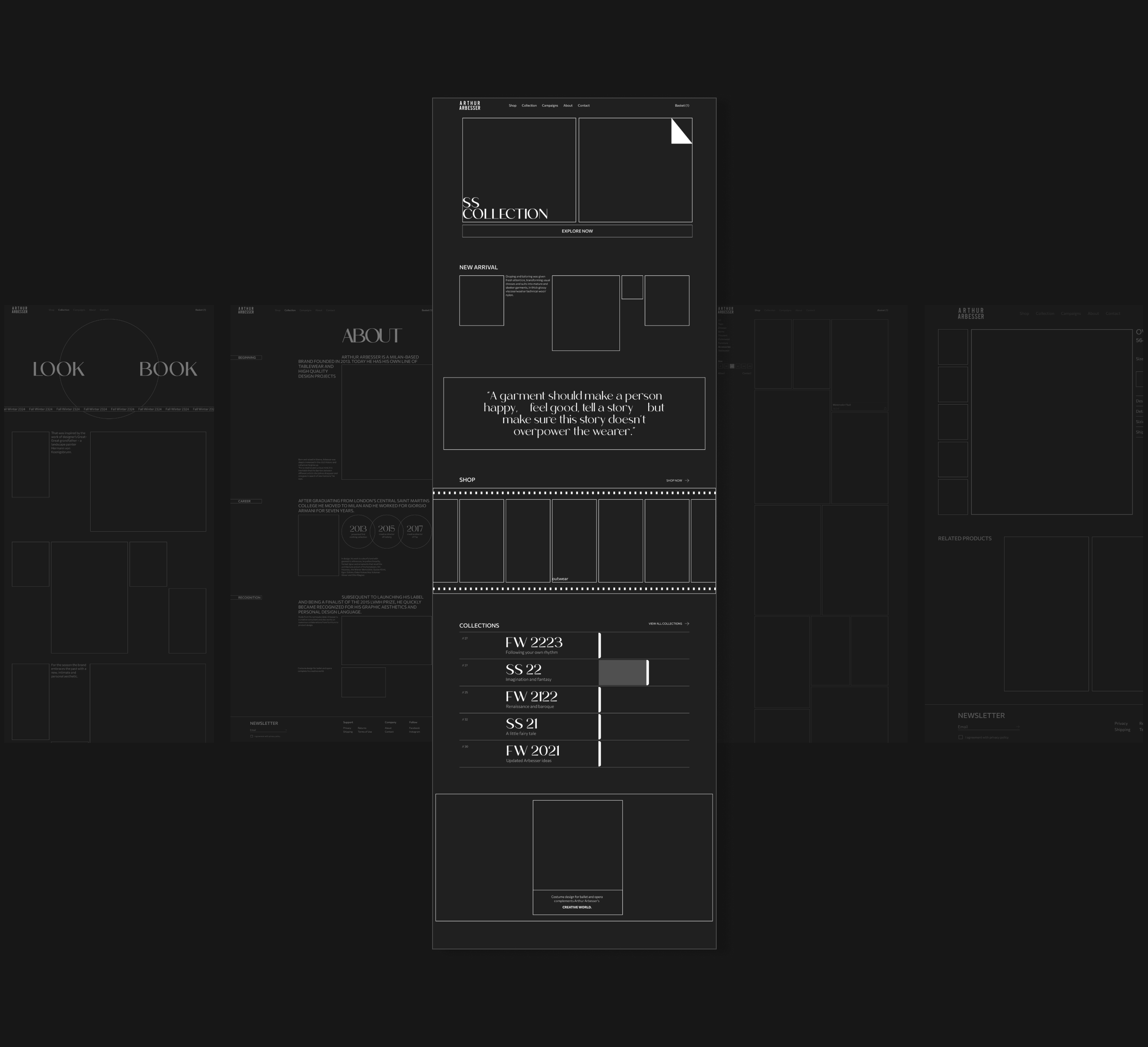 Arthur Arbesser|E-commerce redesign — Изображение №5 — Интерфейсы на Dprofile
