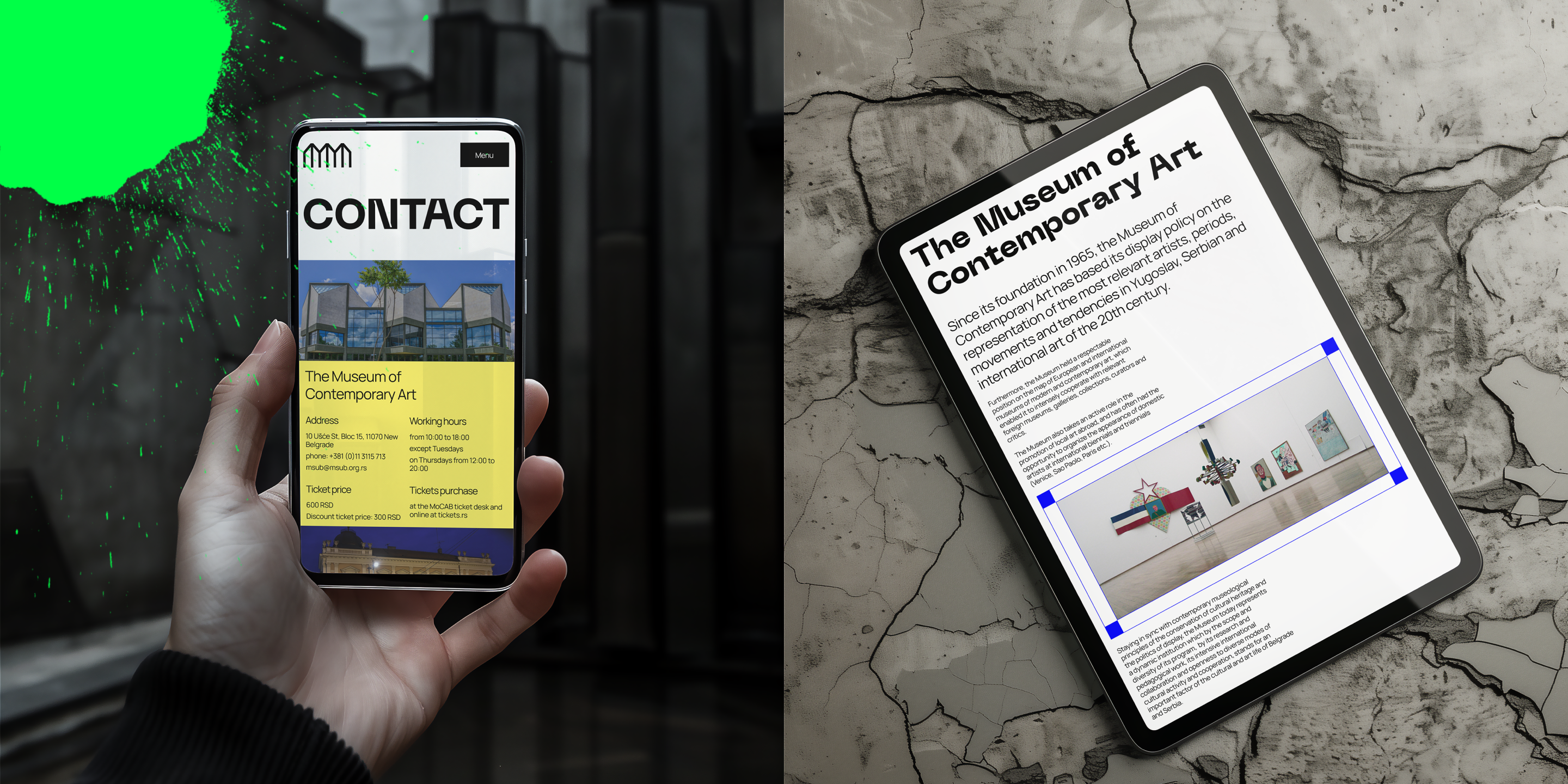 MoCAB BELGRADE | Corporate website redesign — Изображение №11 — Интерфейсы, Брендинг на Dprofile