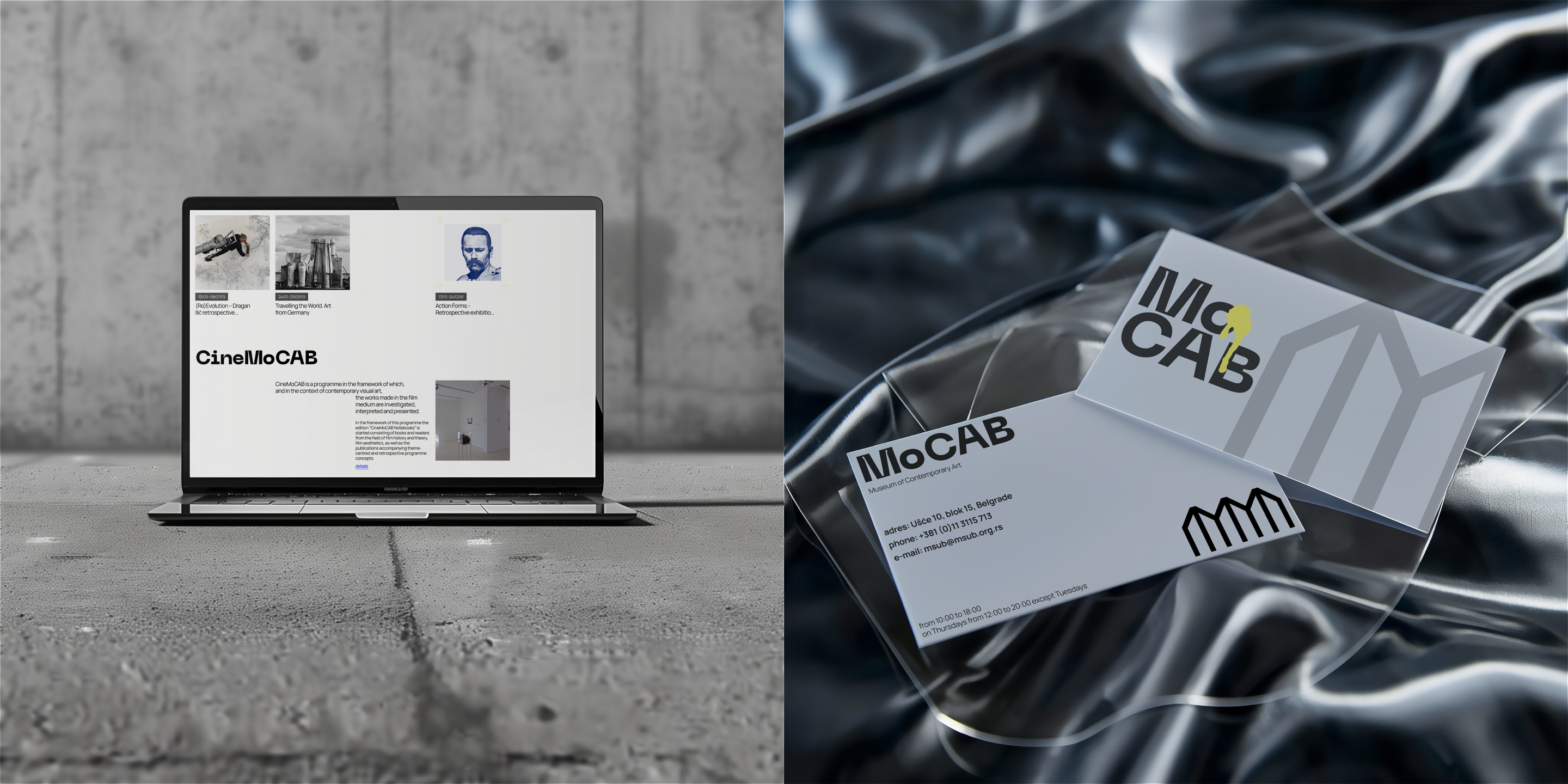 MoCAB BELGRADE | Corporate website redesign — Изображение №6 — Интерфейсы, Брендинг на Dprofile