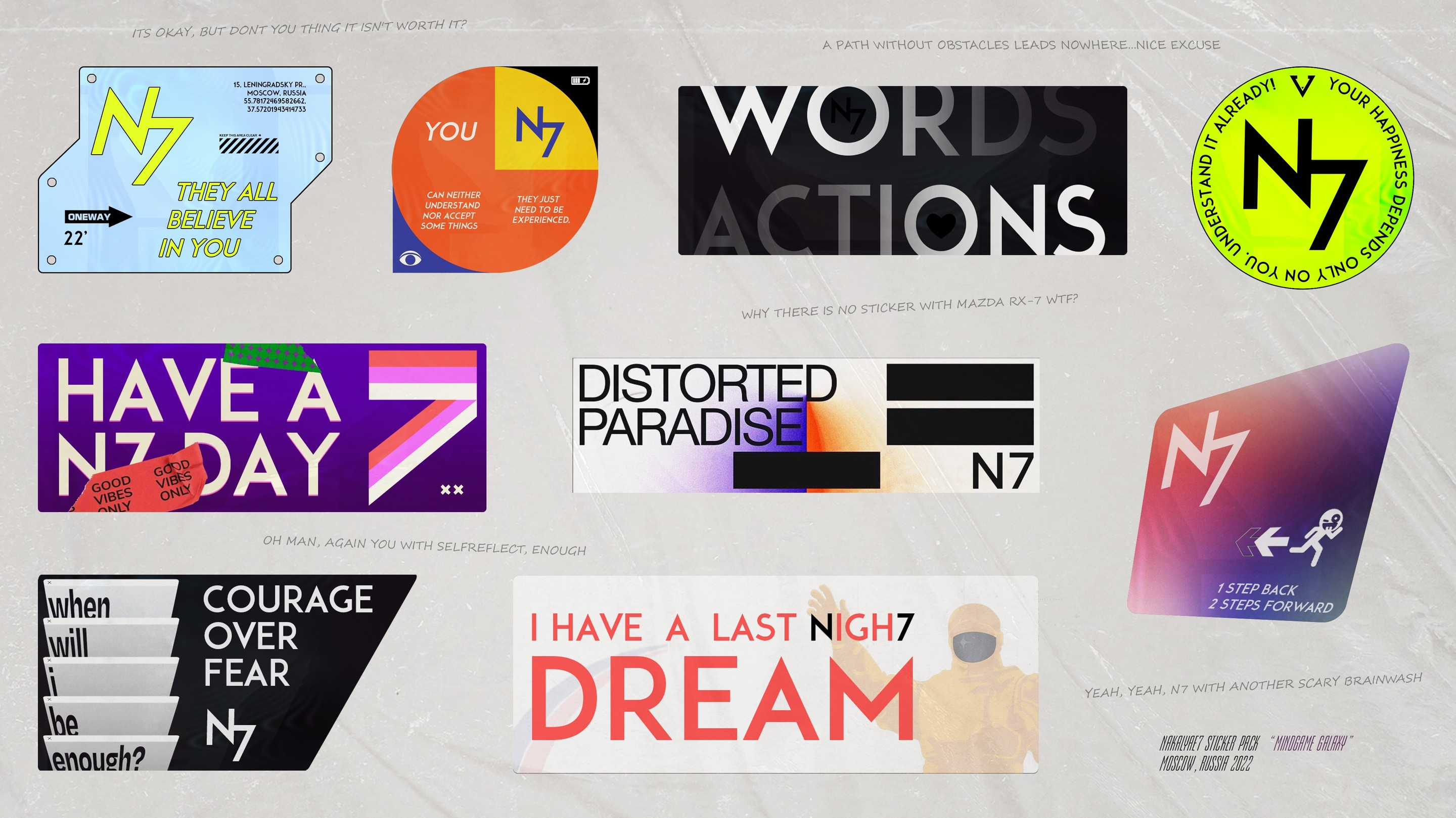 N7 stickers — Изображение №1 — Иллюстрация, Графика на Dprofile