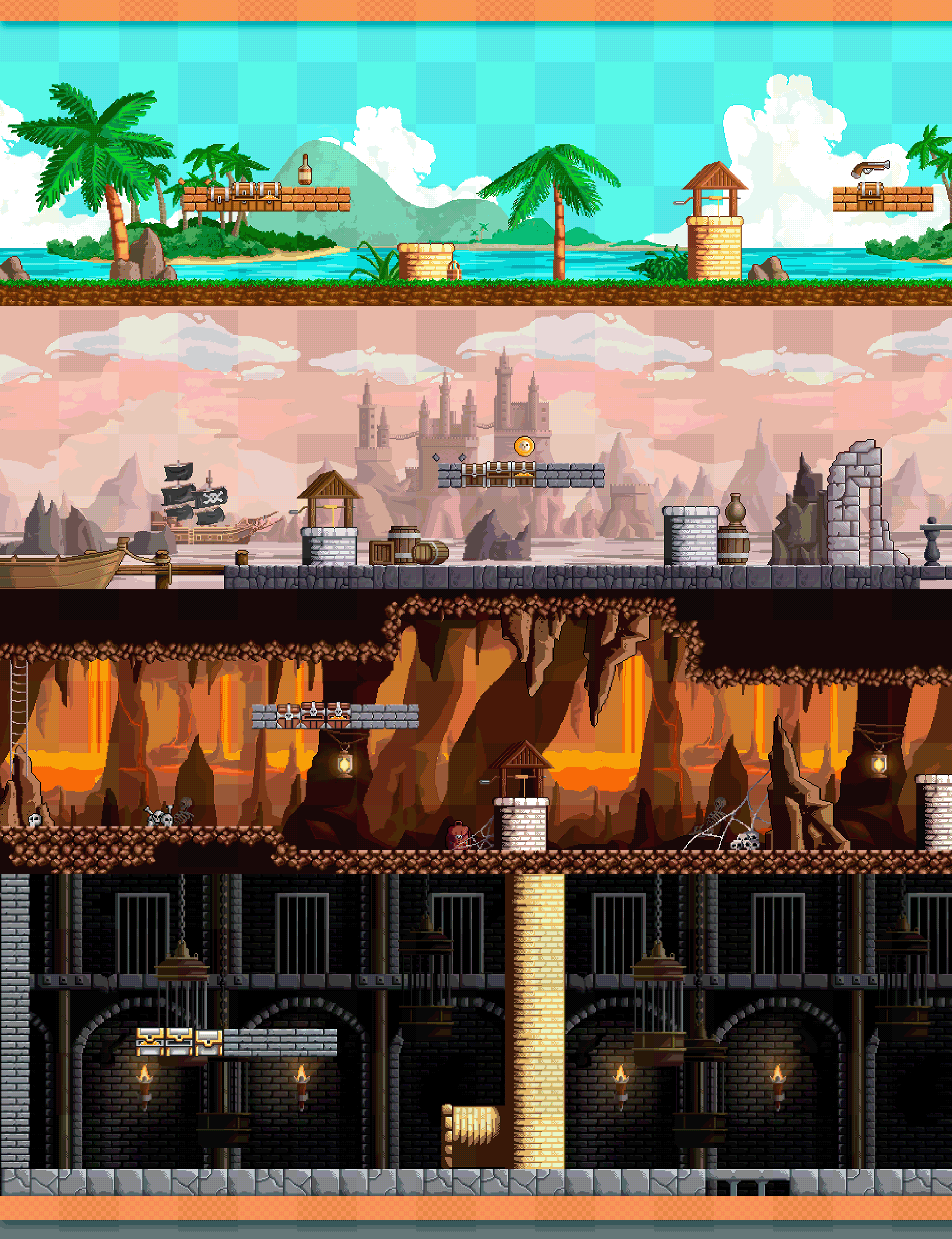 Pixel arts and animations for game Капитан Джек — Изображение №7 — Иллюстрация, Анимация на Dprofile