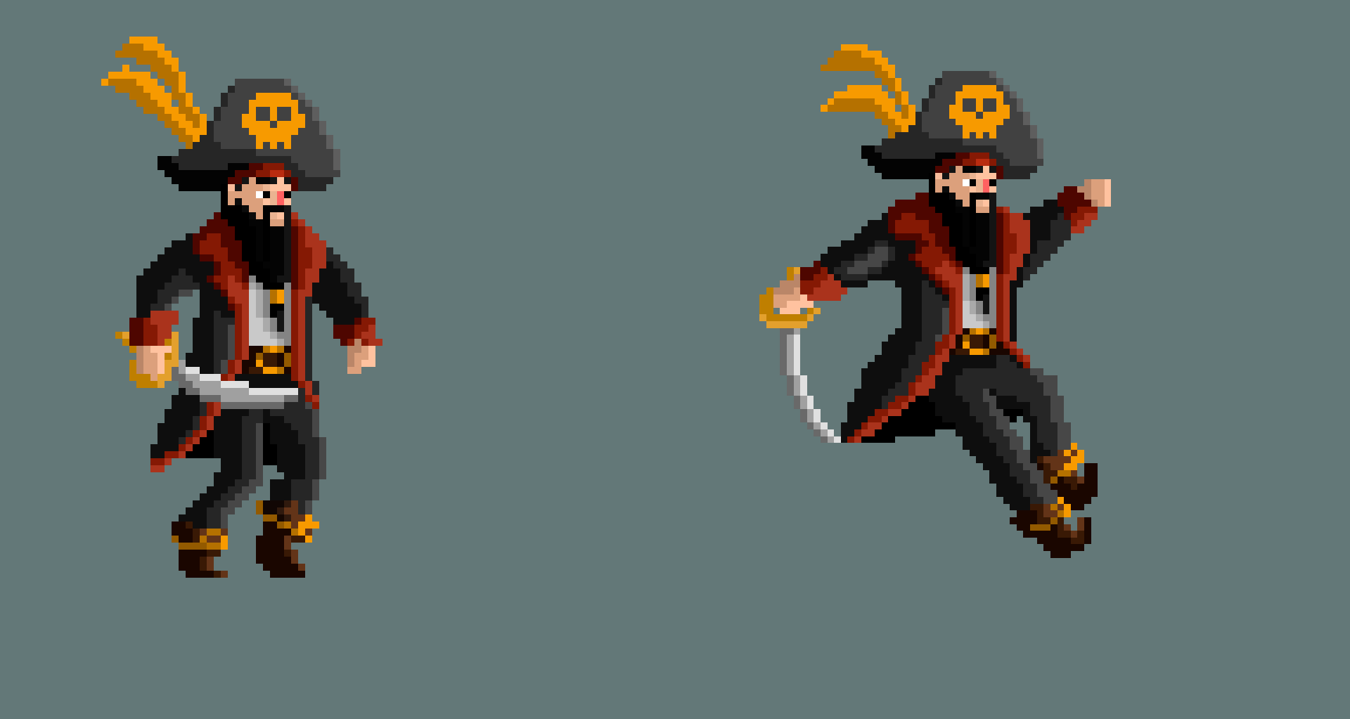 Pixel arts and animations for game Капитан Джек — Изображение №14 — Иллюстрация, Анимация на Dprofile
