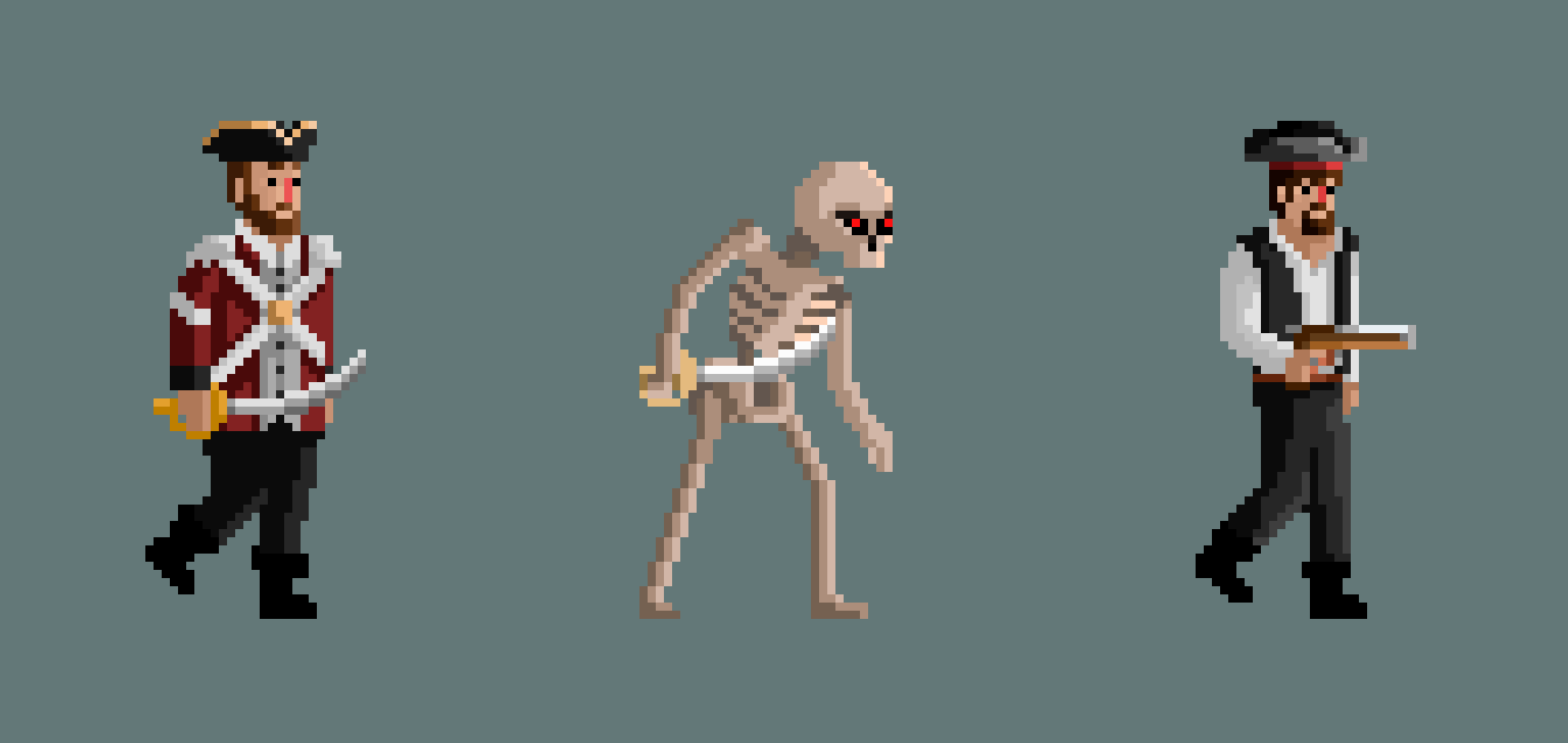 Pixel arts and animations for game Капитан Джек — Изображение №6 — Иллюстрация, Анимация на Dprofile