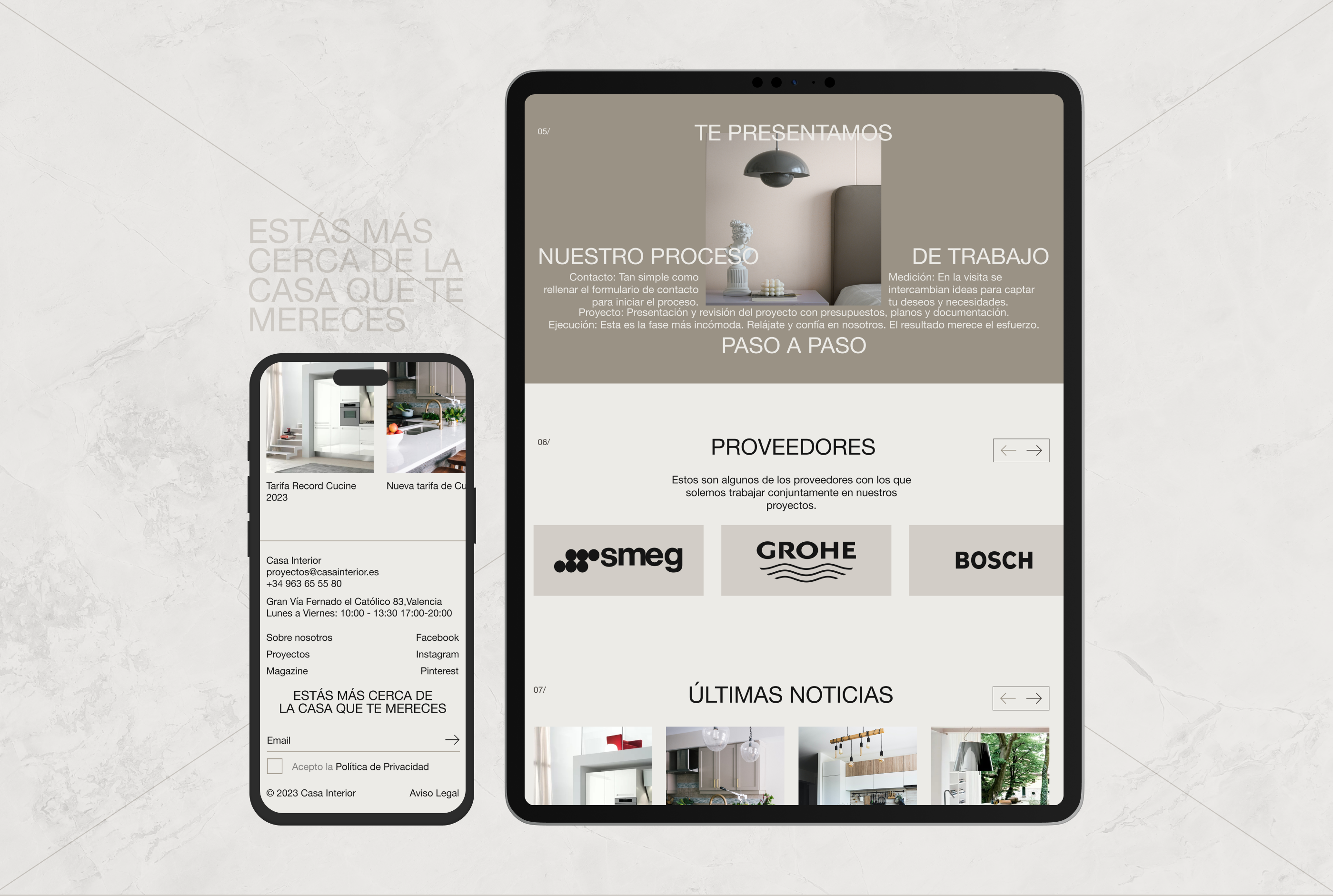Landing redesign Casa Interior — Изображение №7 — Интерфейсы на Dprofile