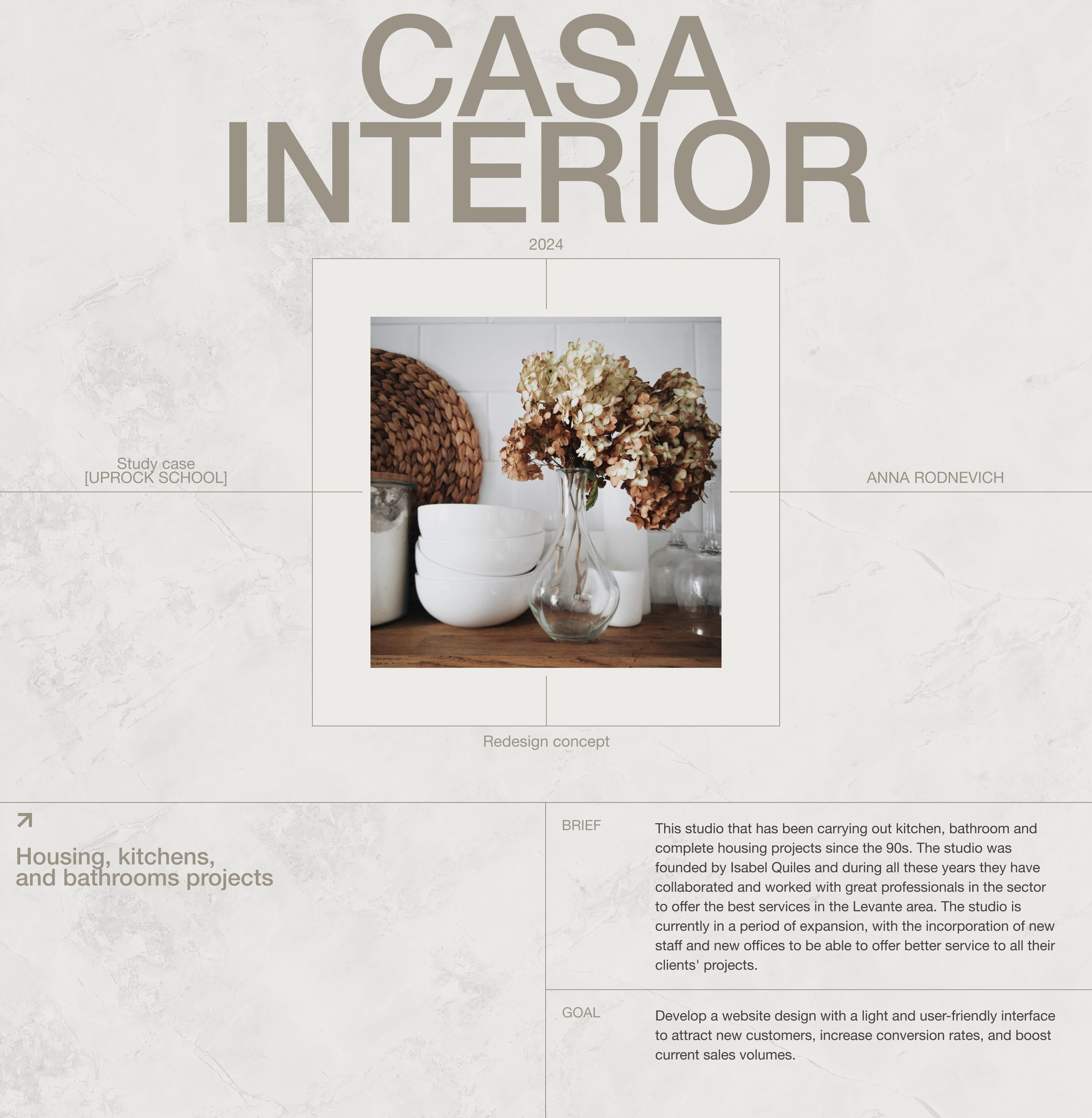 Landing redesign Casa Interior — Изображение №1 — Интерфейсы на Dprofile