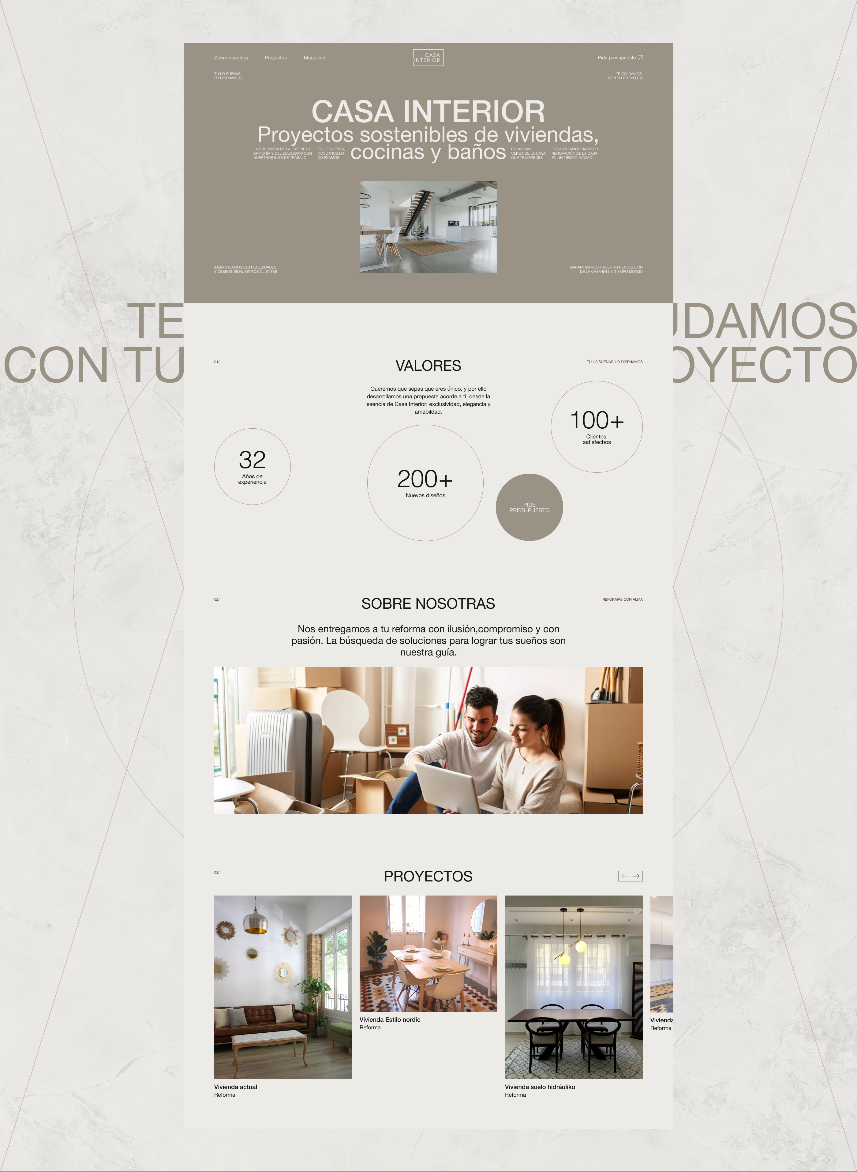 Landing redesign Casa Interior — Изображение №3 — Интерфейсы на Dprofile
