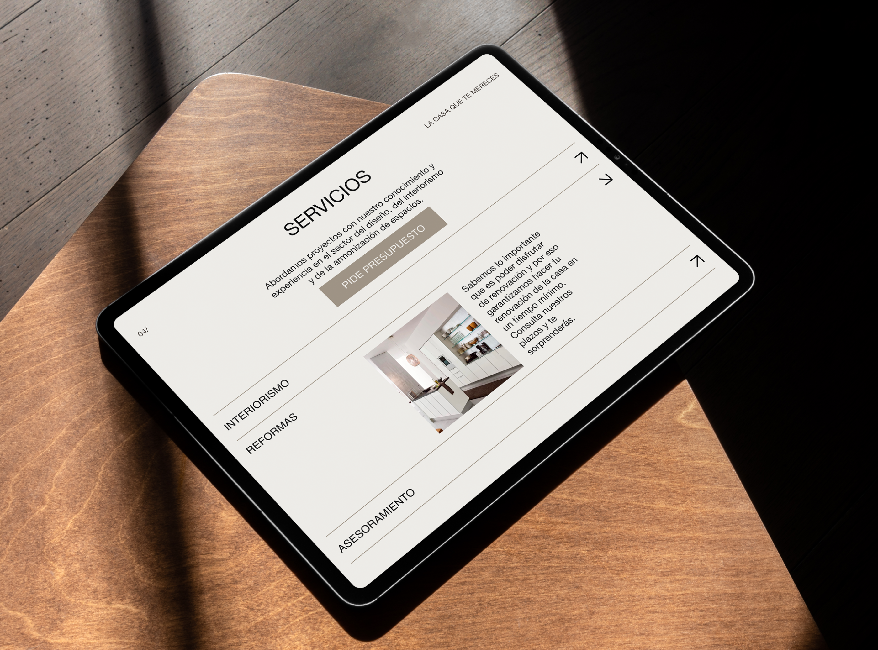 Landing redesign Casa Interior — Изображение №5 — Интерфейсы на Dprofile