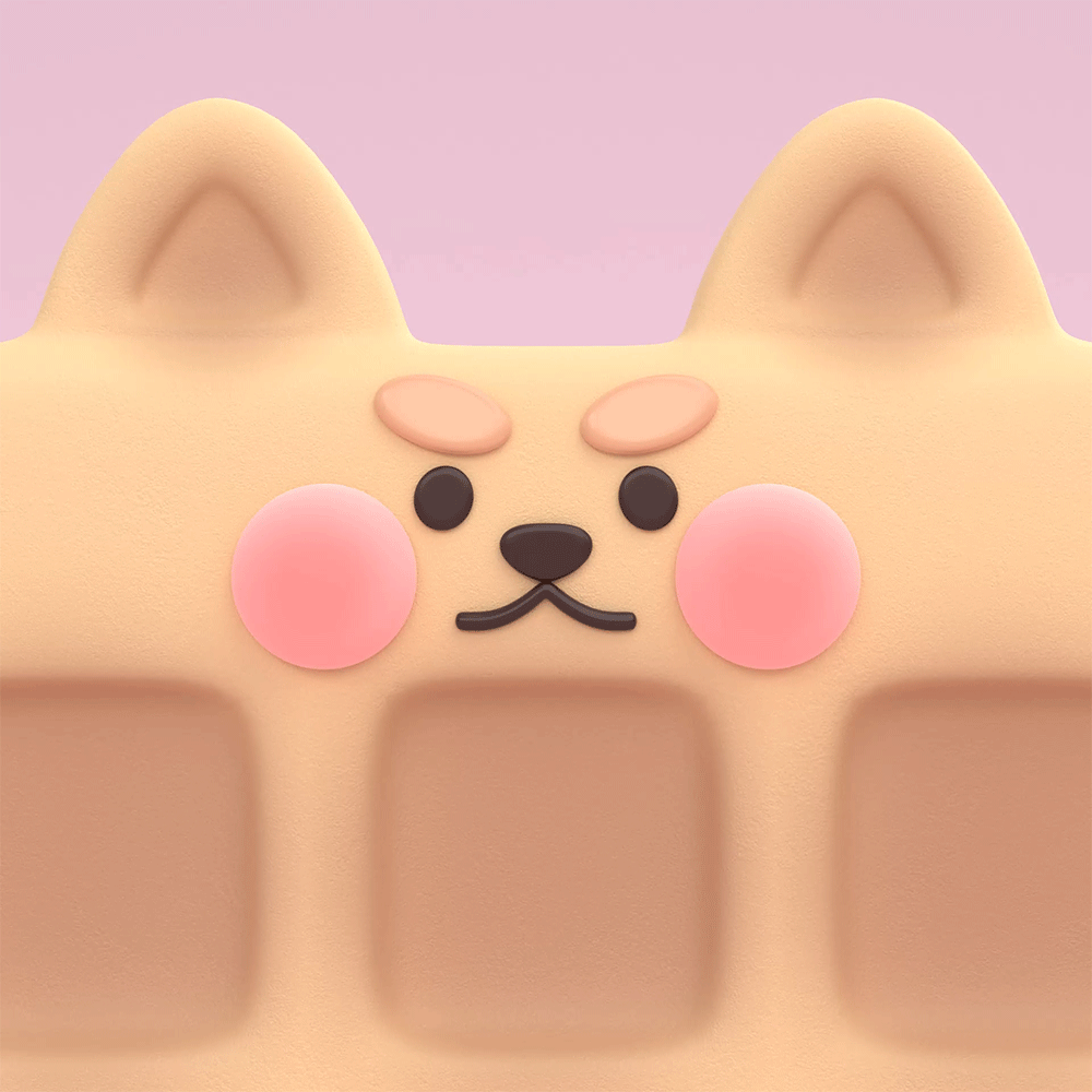 маскот WAF-WAF — Изображение №1 — Иллюстрация, 3D на Dprofile