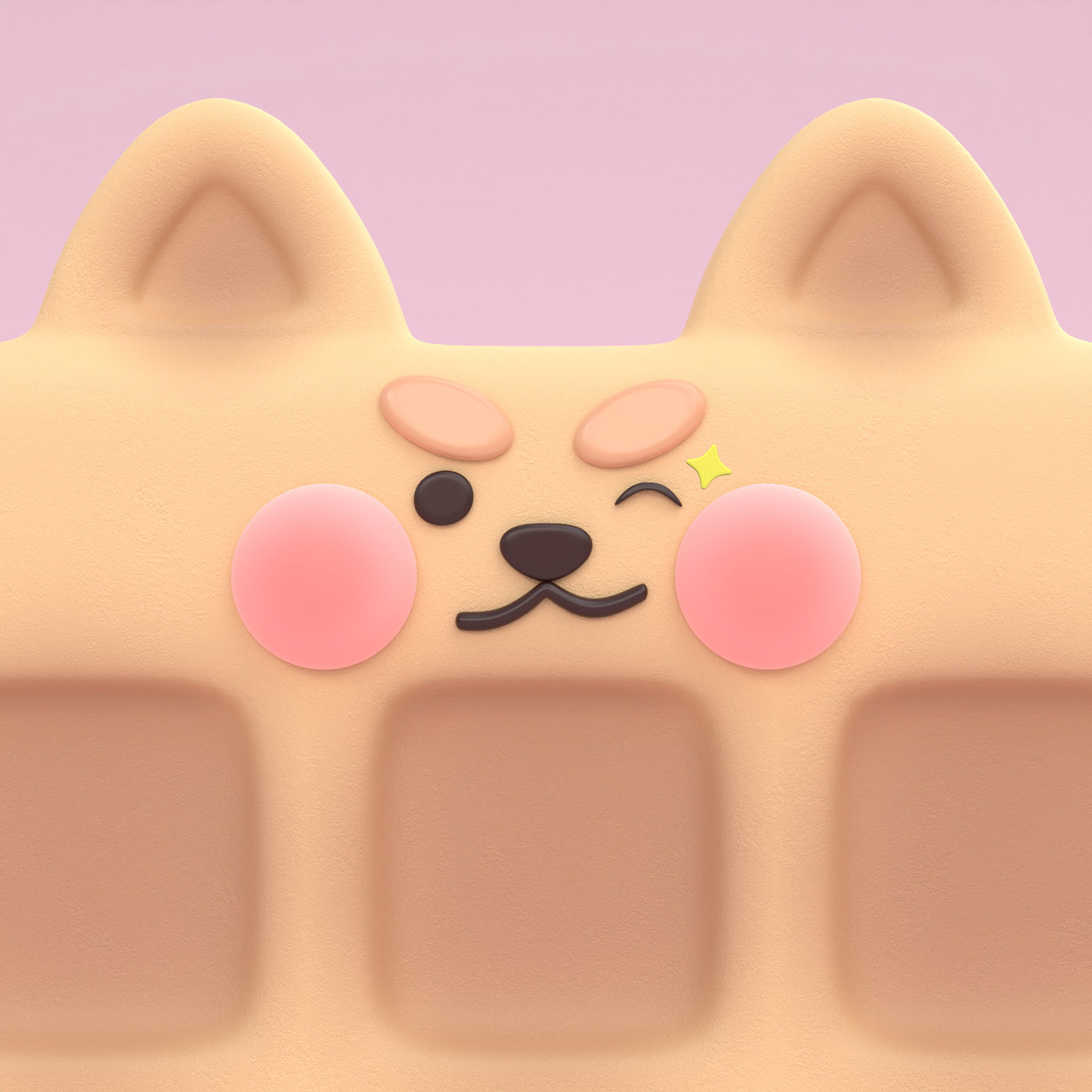 маскот WAF-WAF — Изображение №9 — Иллюстрация, 3D на Dprofile