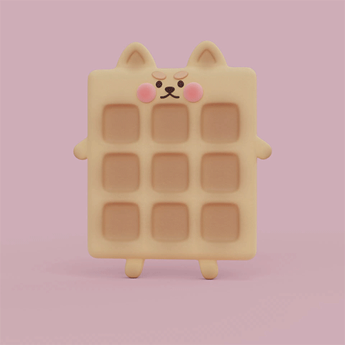 маскот WAF-WAF — Изображение №7 — Иллюстрация, 3D на Dprofile