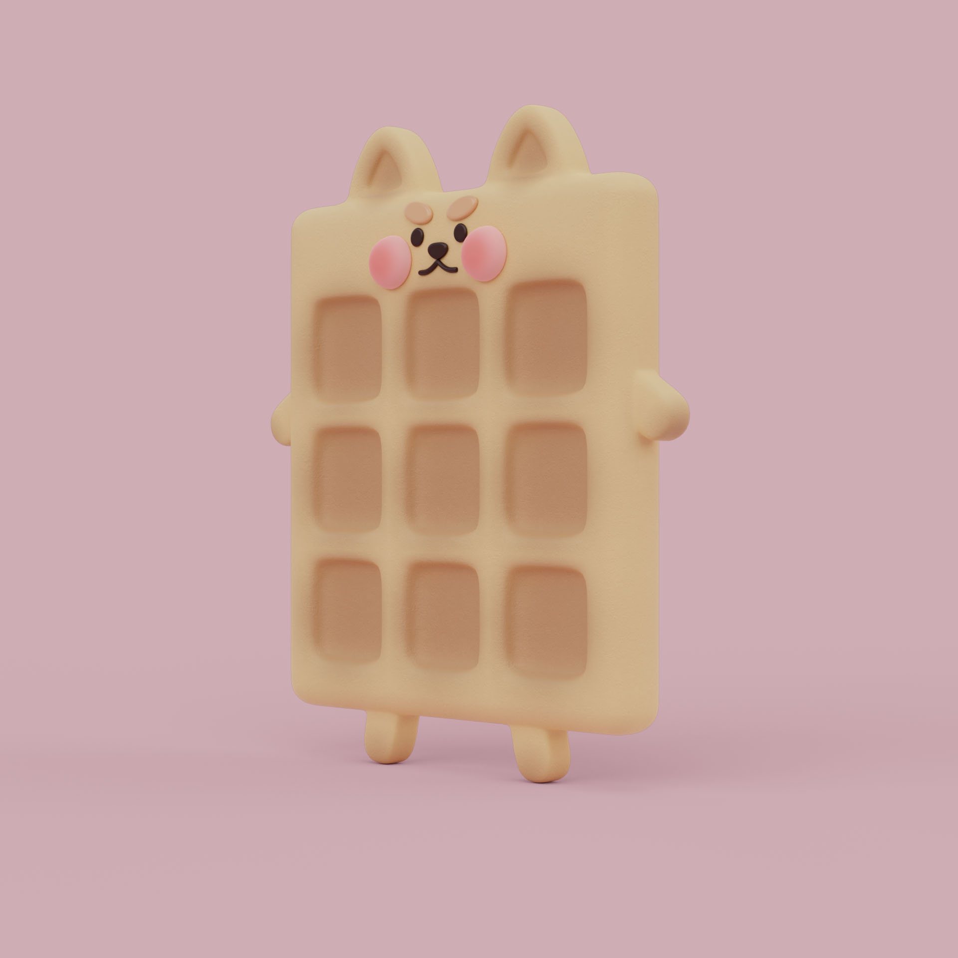 маскот WAF-WAF — Изображение №4 — Иллюстрация, 3D на Dprofile