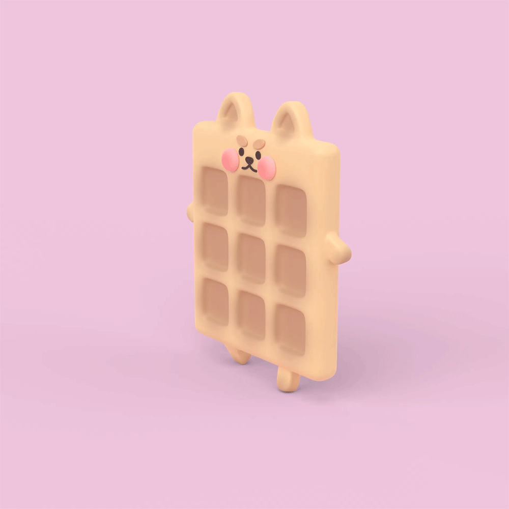 маскот WAF-WAF — Изображение №10 — Иллюстрация, 3D на Dprofile