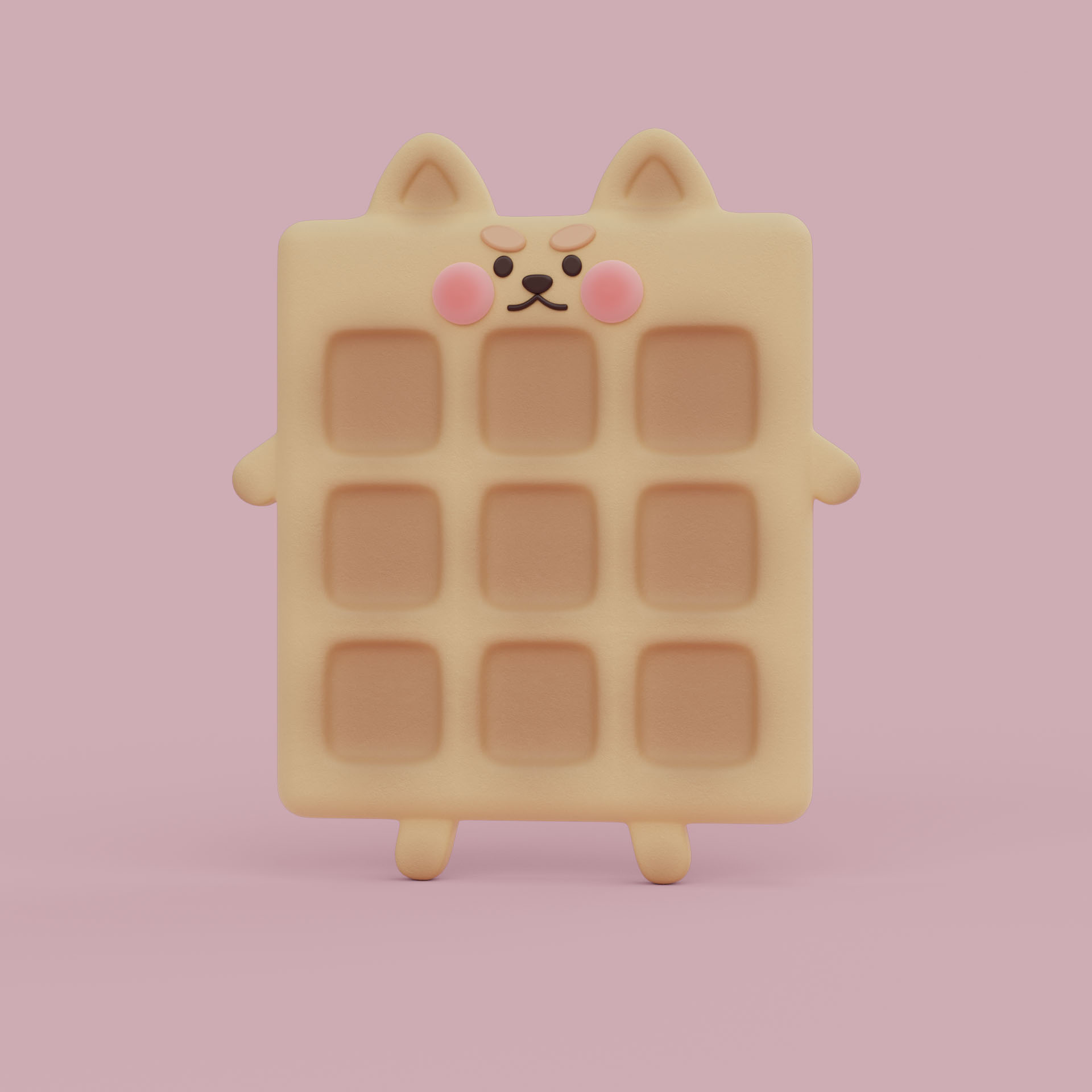 маскот WAF-WAF — Изображение №6 — Иллюстрация, 3D на Dprofile