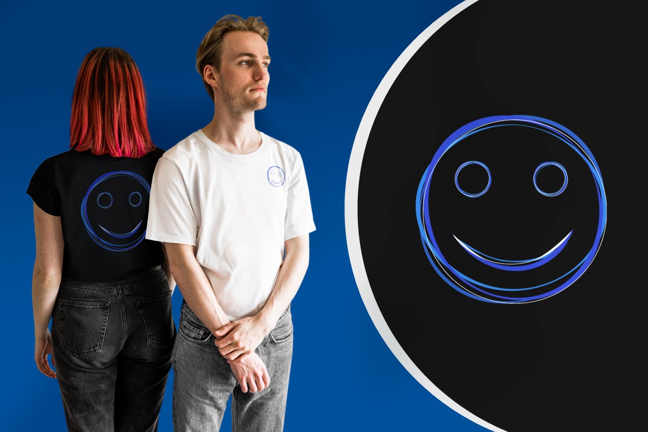 sml. wear brand logotype (smile) 2021 — Изображение №5 — Брендинг, Графика на Dprofile
