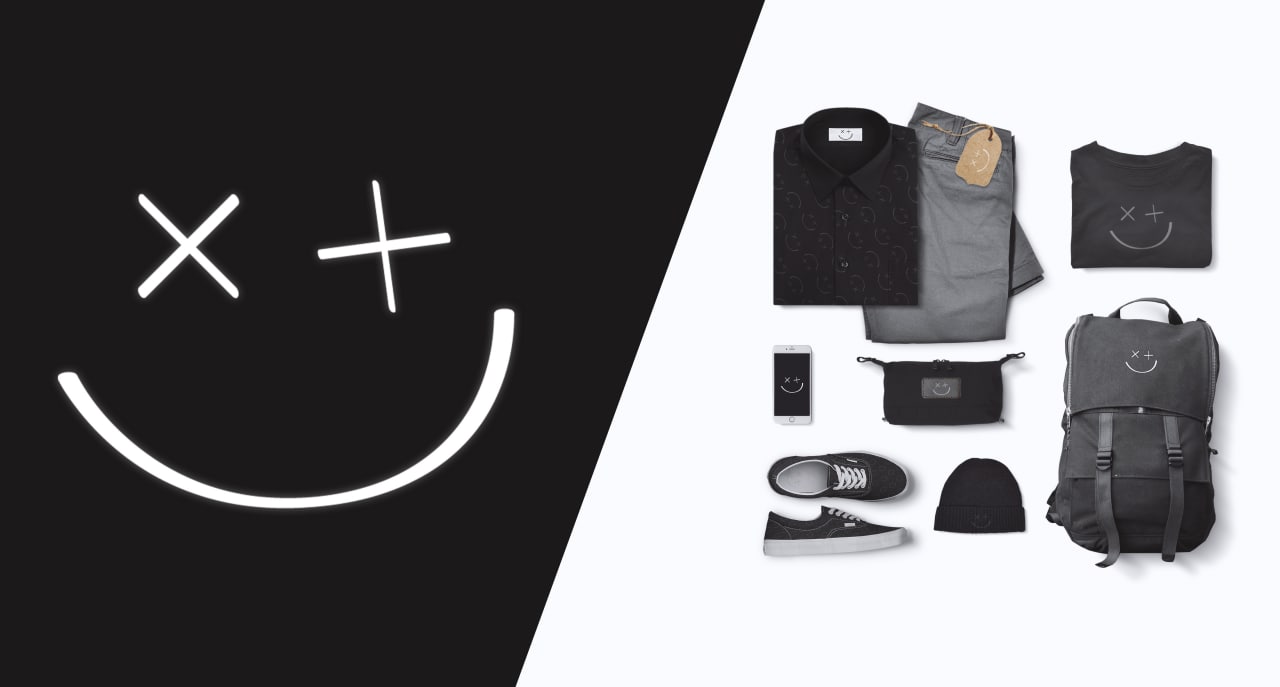 sml. wear brand logotype (smile) 2021 — Изображение №6 — Брендинг, Графика на Dprofile