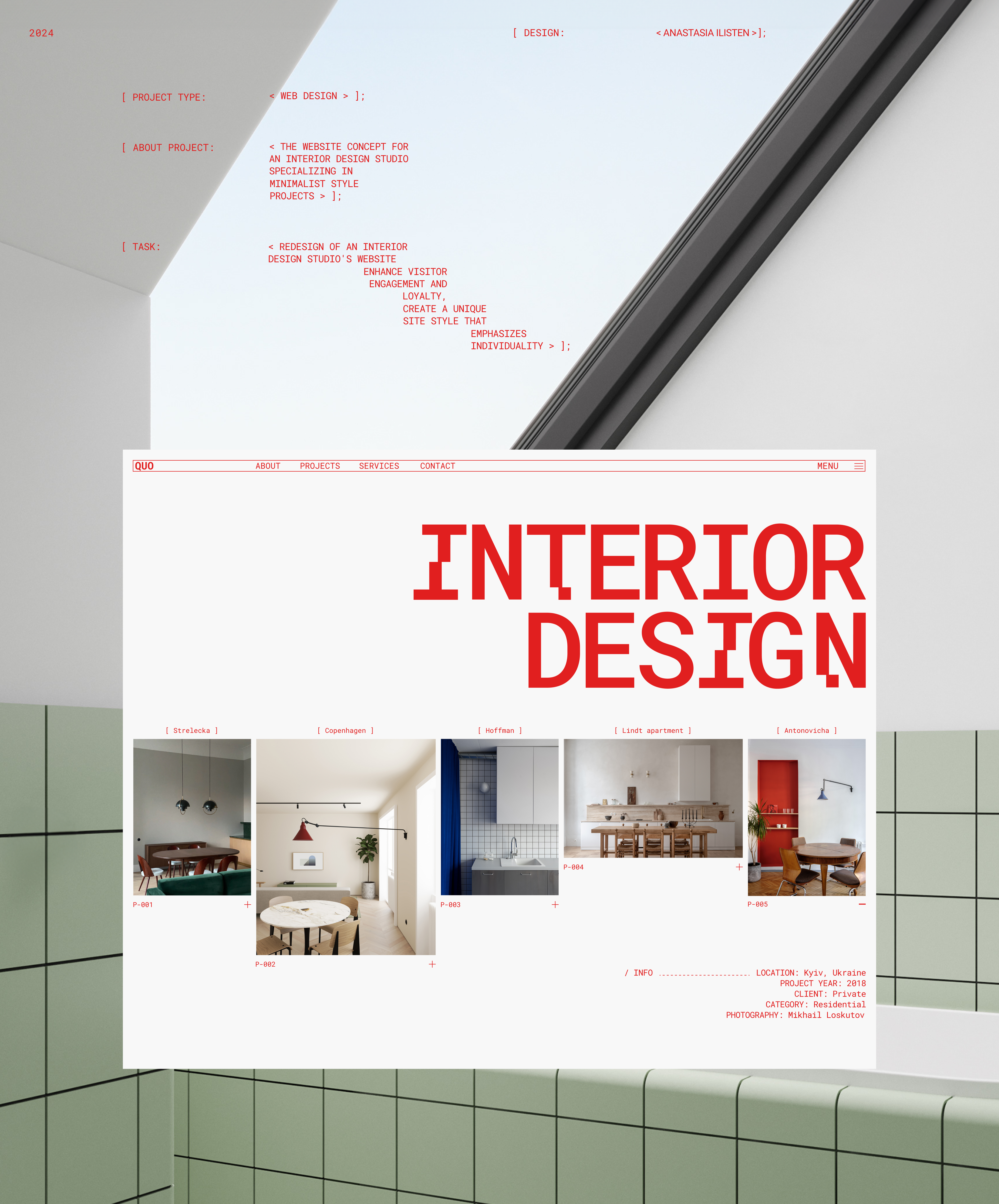 QUO - interior design studio — Изображение №1 — Интерфейсы на Dprofile
