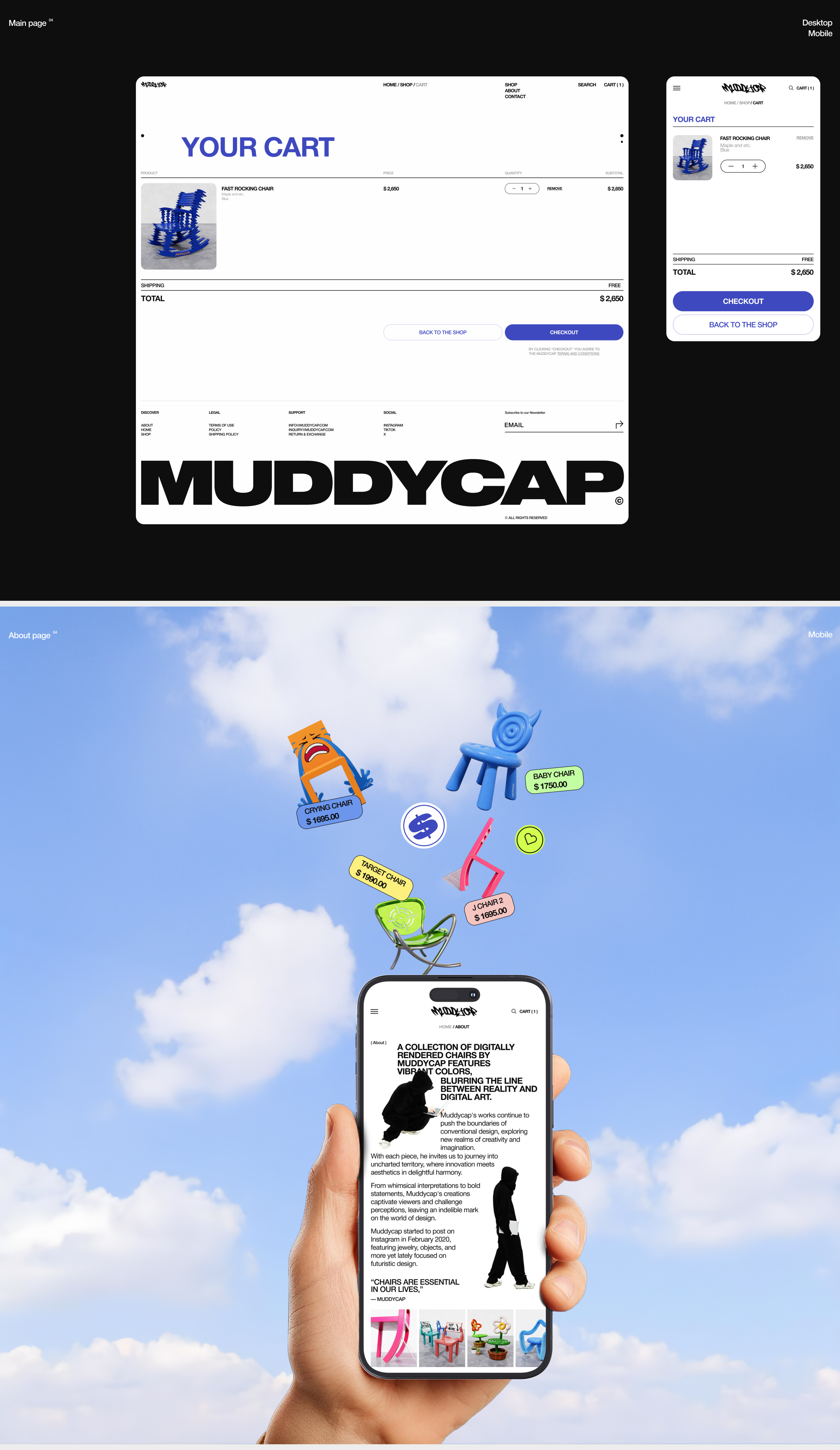 Muddycap | Furniture store concept — Изображение №9 — Интерфейсы, Графика на Dprofile