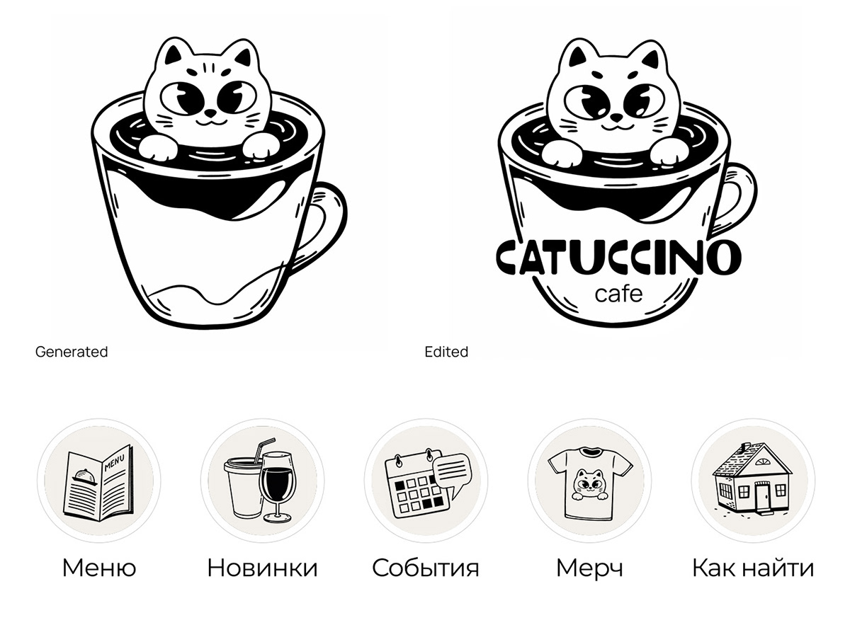 CATuccino | AI generated SMM content — Изображение №1 — Брендинг, Маркетинг на Dprofile