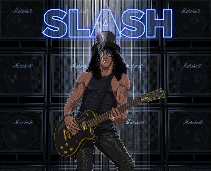 Slash Fan Art — Иллюстрация на Dprofile