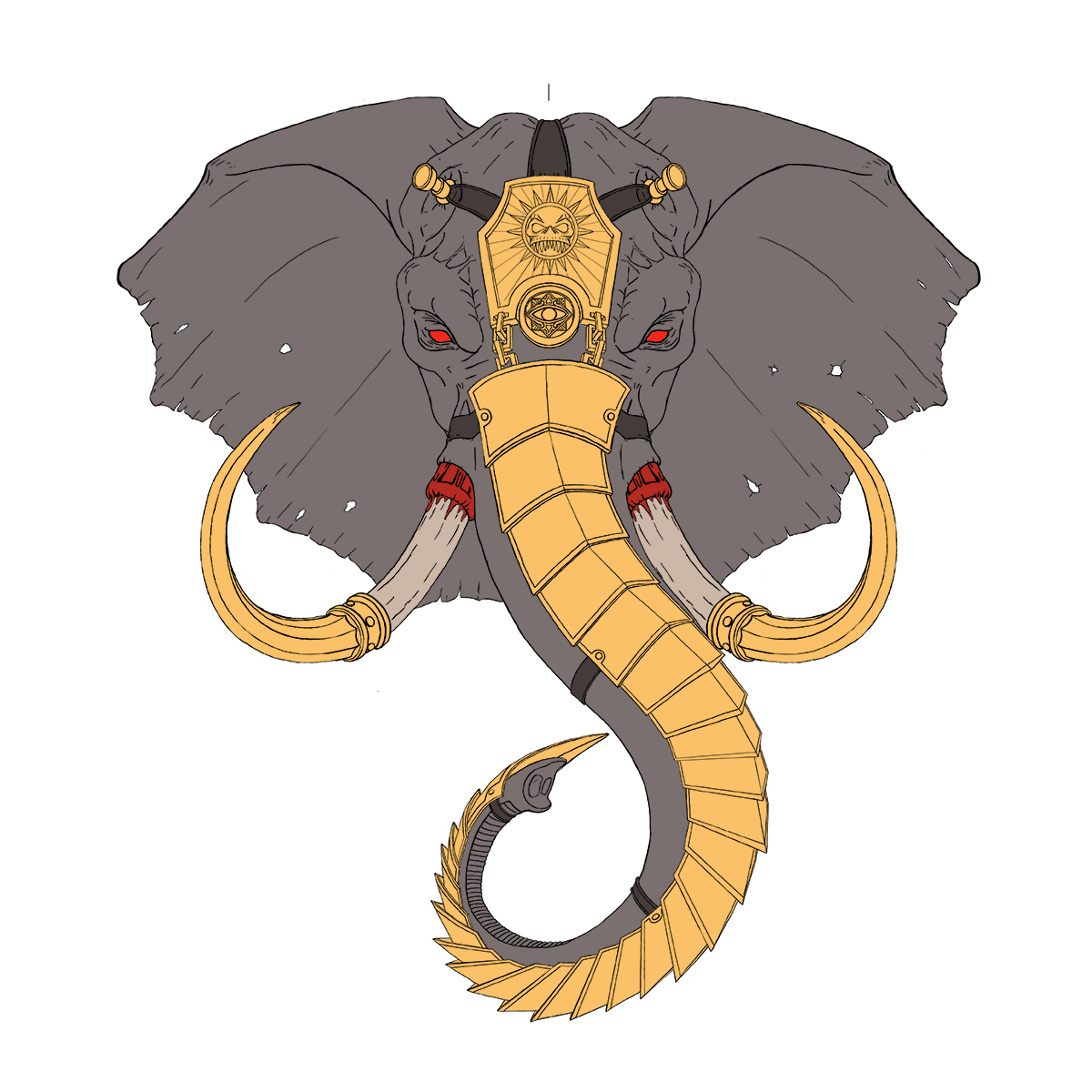 War elephant — Изображение №3 — Иллюстрация на Dprofile