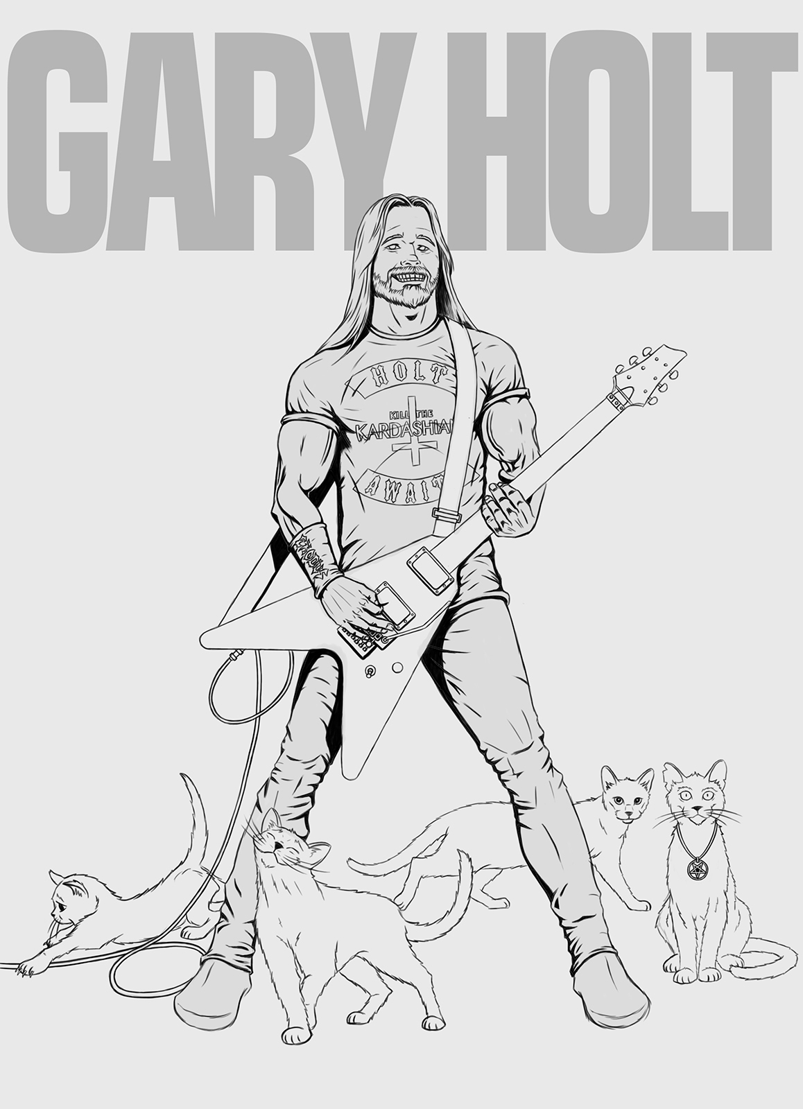 Fan art Gary Holt (Exodus, Slayer) — Изображение №4 — Иллюстрация, Графика на Dprofile