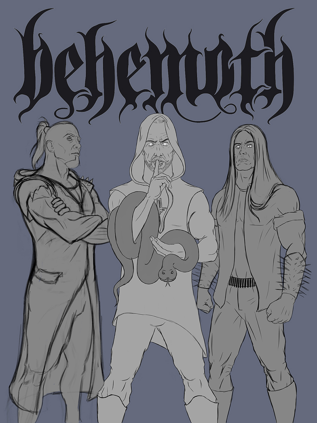 Behemoth Fan Art. — Изображение №3 — Иллюстрация на Dprofile