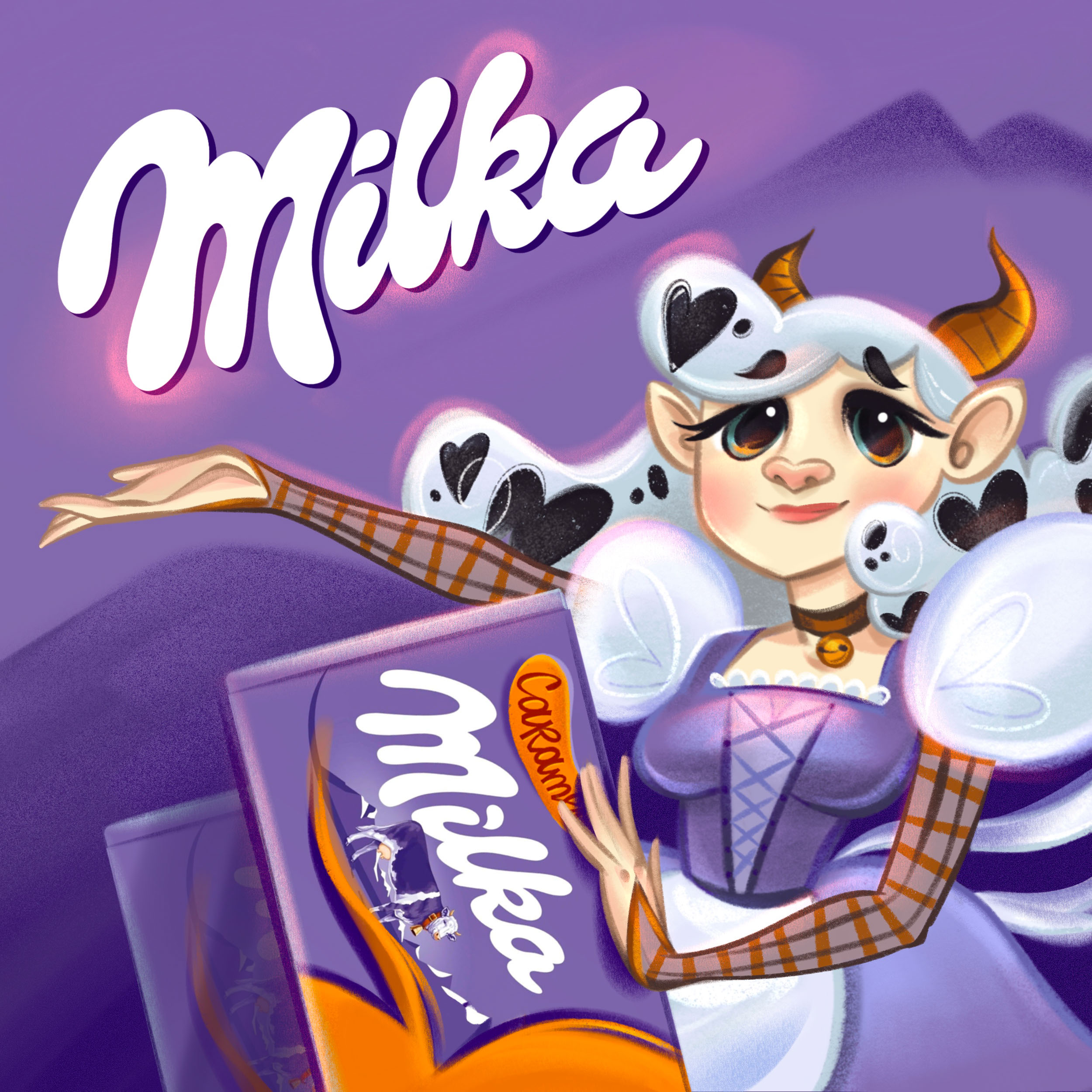 ХУМАНИЗАЦИЯ бренда Milka — разработка дизайна упаковки — Изображение №8 — Брендинг, Иллюстрация на Dprofile