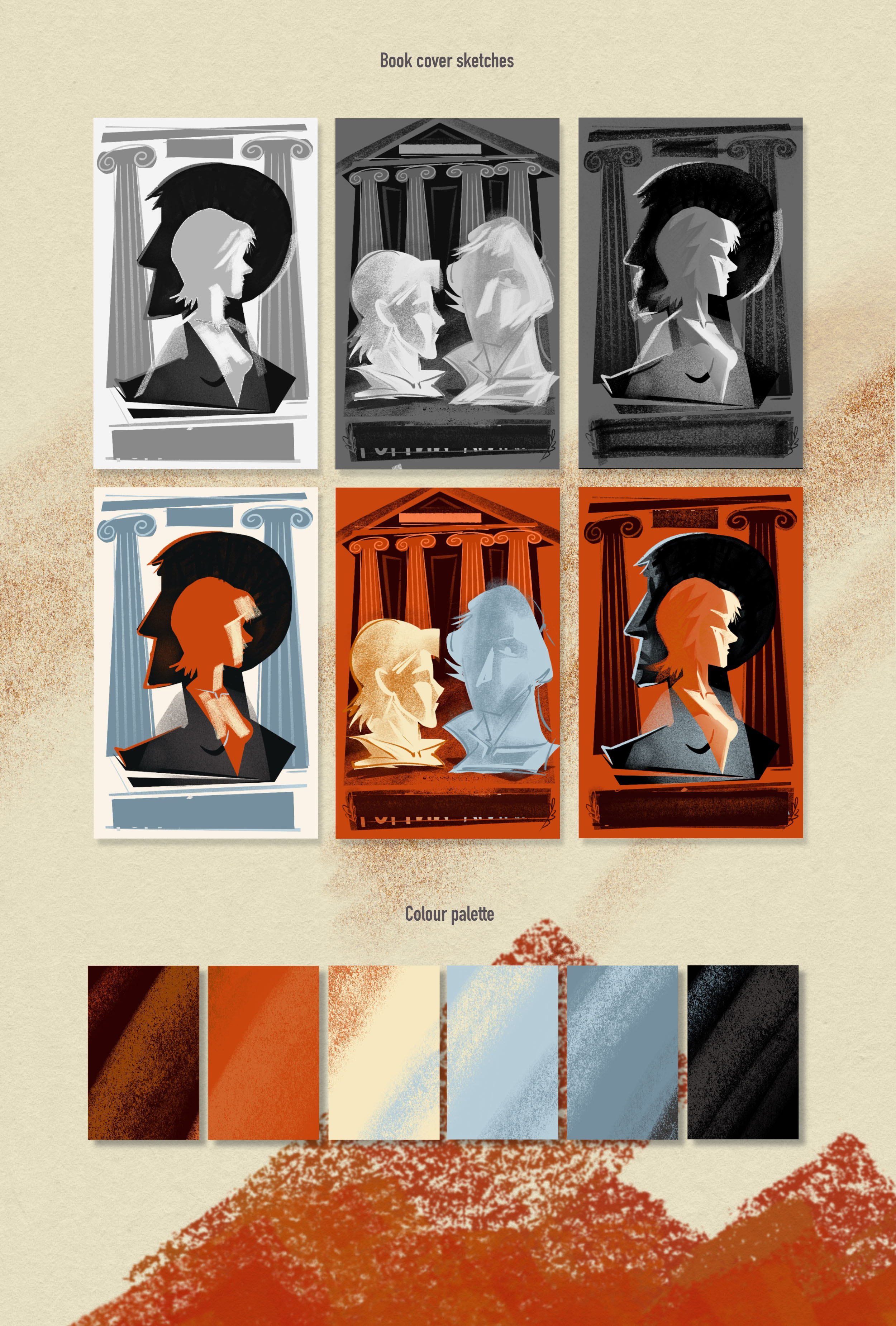 ОБЛОЖКА КНИГИ для трагедии «Горгий и Ариадна» — Изображение №2 — Иллюстрация, Графика на Dprofile