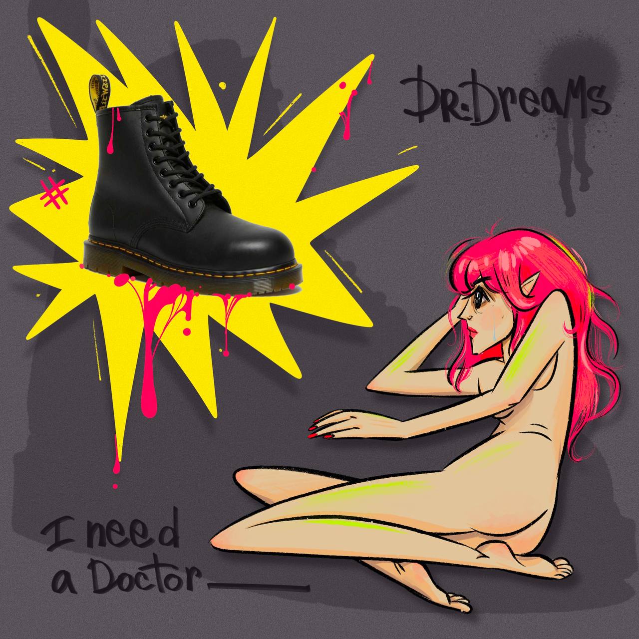 Dr.Martens Collaboration with atomic_woman — Изображение №4 — Брендинг, Иллюстрация на Dprofile