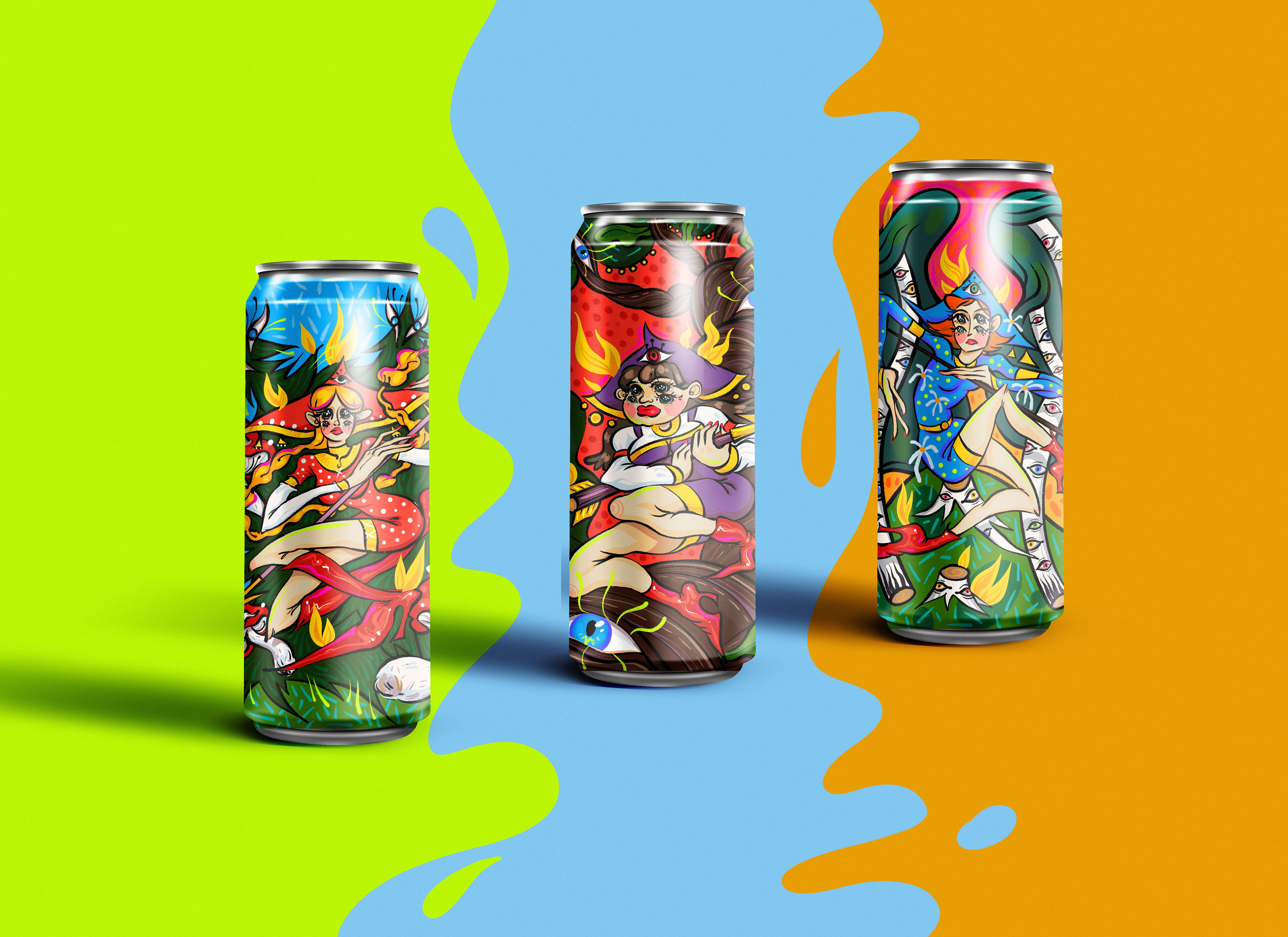 KOMBUCHA иллюстрация к упаковке — Изображение №9 — Брендинг, Иллюстрация на Dprofile
