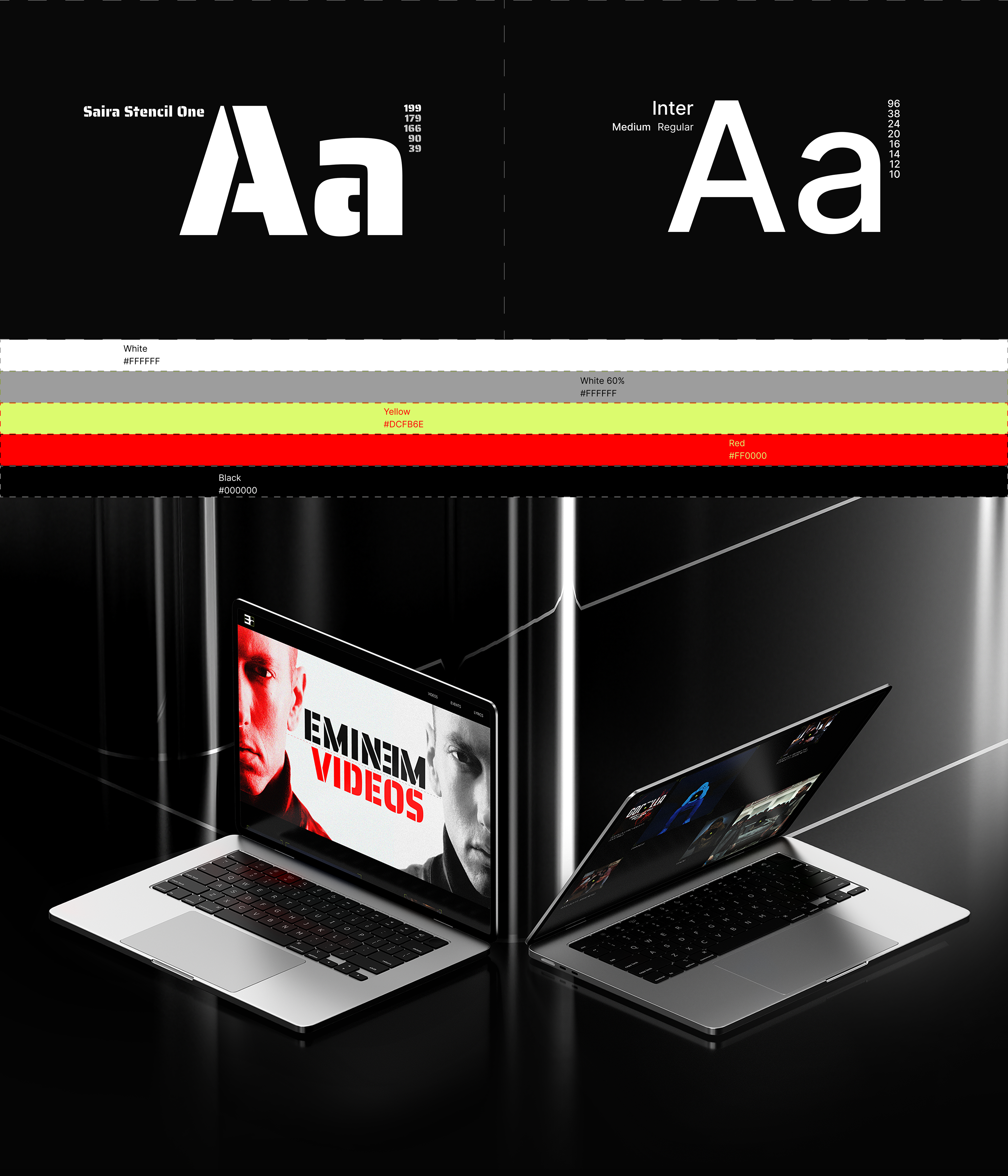 EMINEM | CORPORATE WEBSITE — Изображение №4 — Интерфейсы на Dprofile