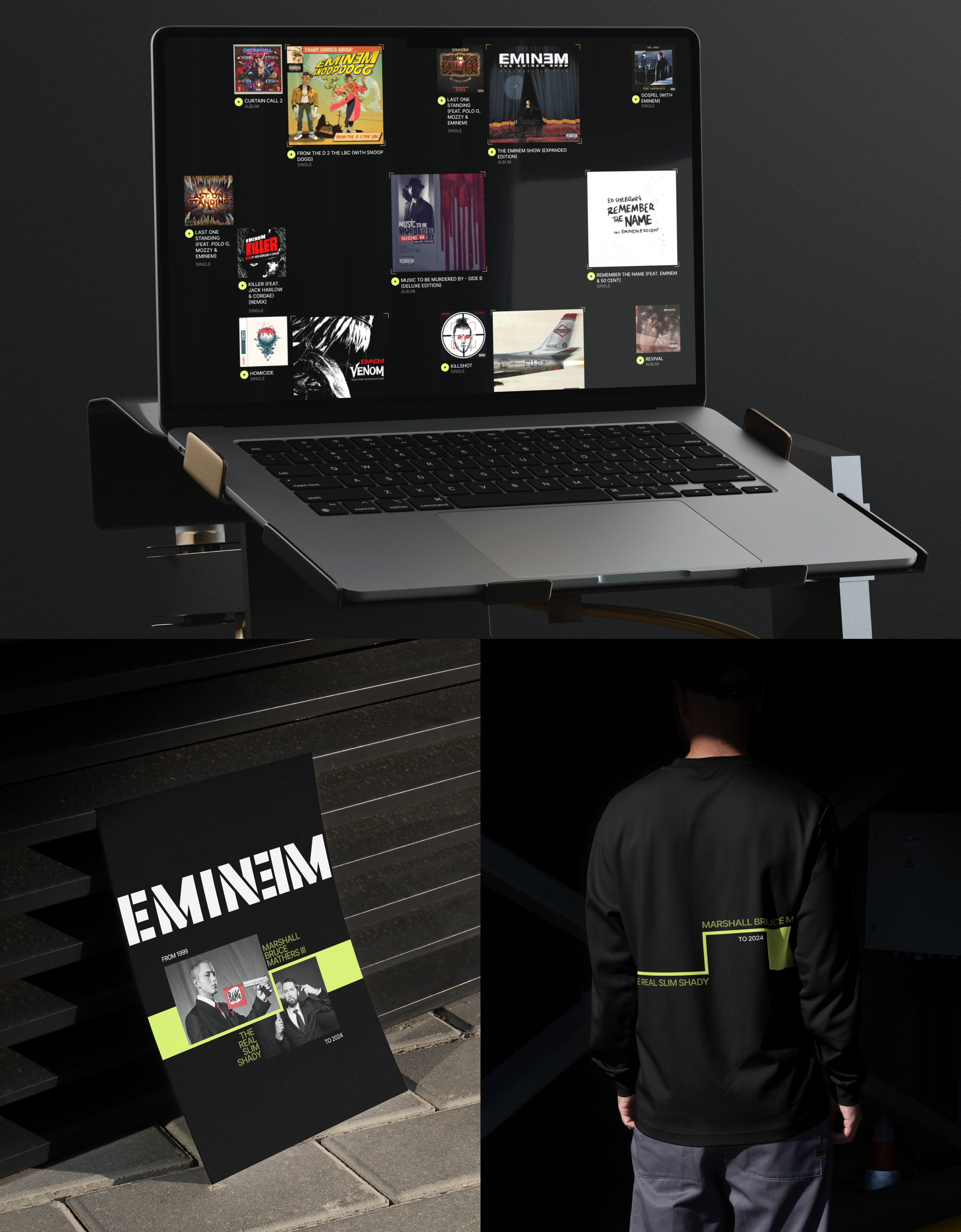 EMINEM | CORPORATE WEBSITE — Изображение №7 — Интерфейсы на Dprofile