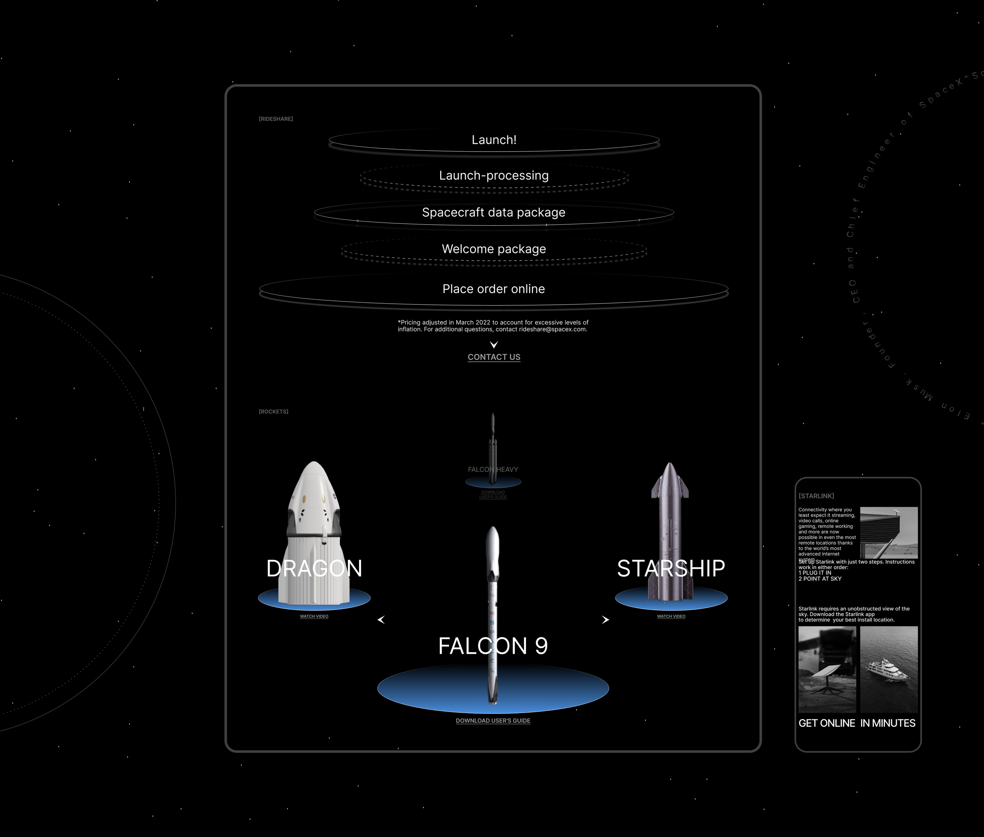 SPACEX — Изображение №9 — Интерфейсы, Графика на Dprofile