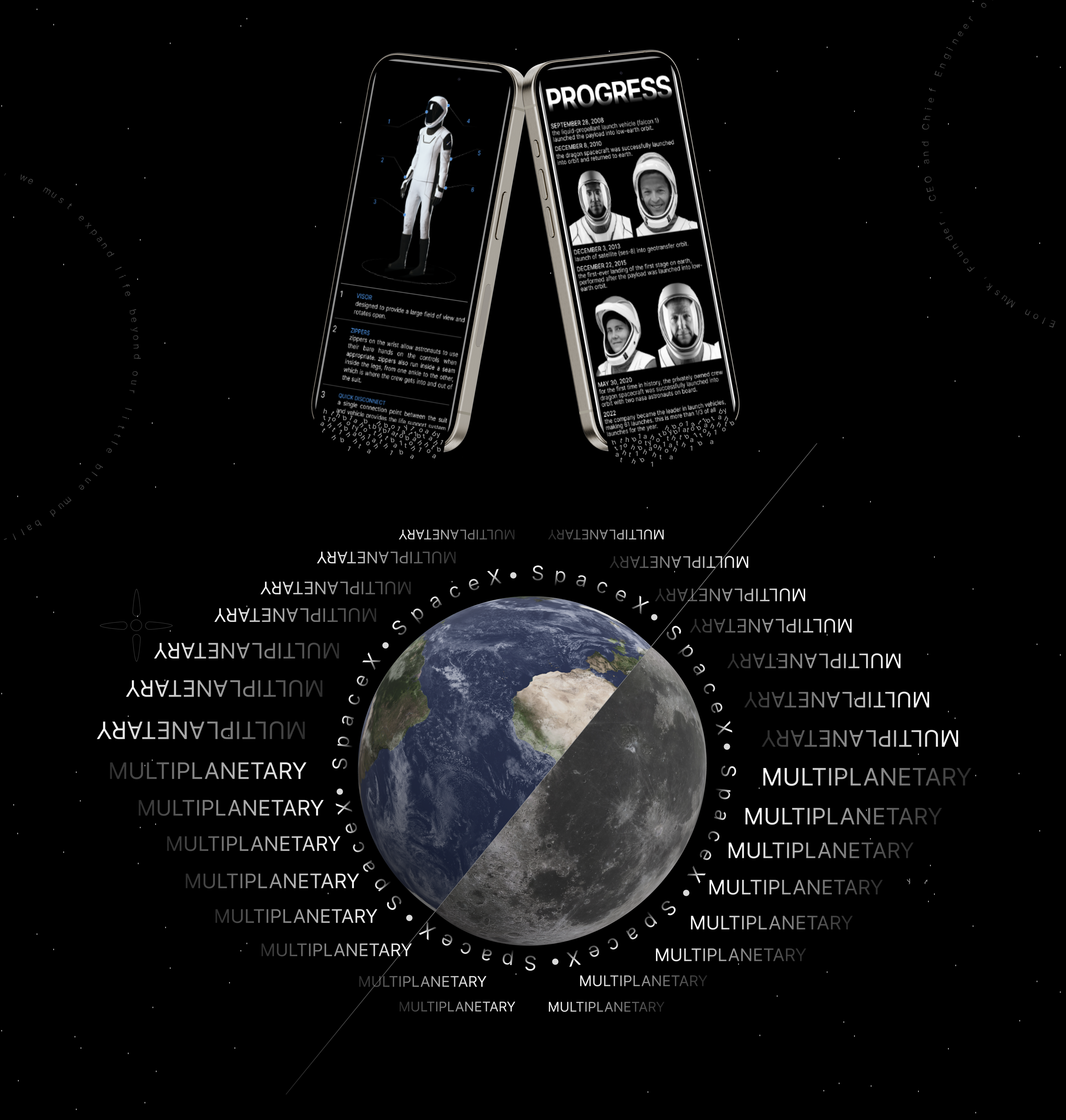 SPACEX — Изображение №7 — Интерфейсы, Графика на Dprofile