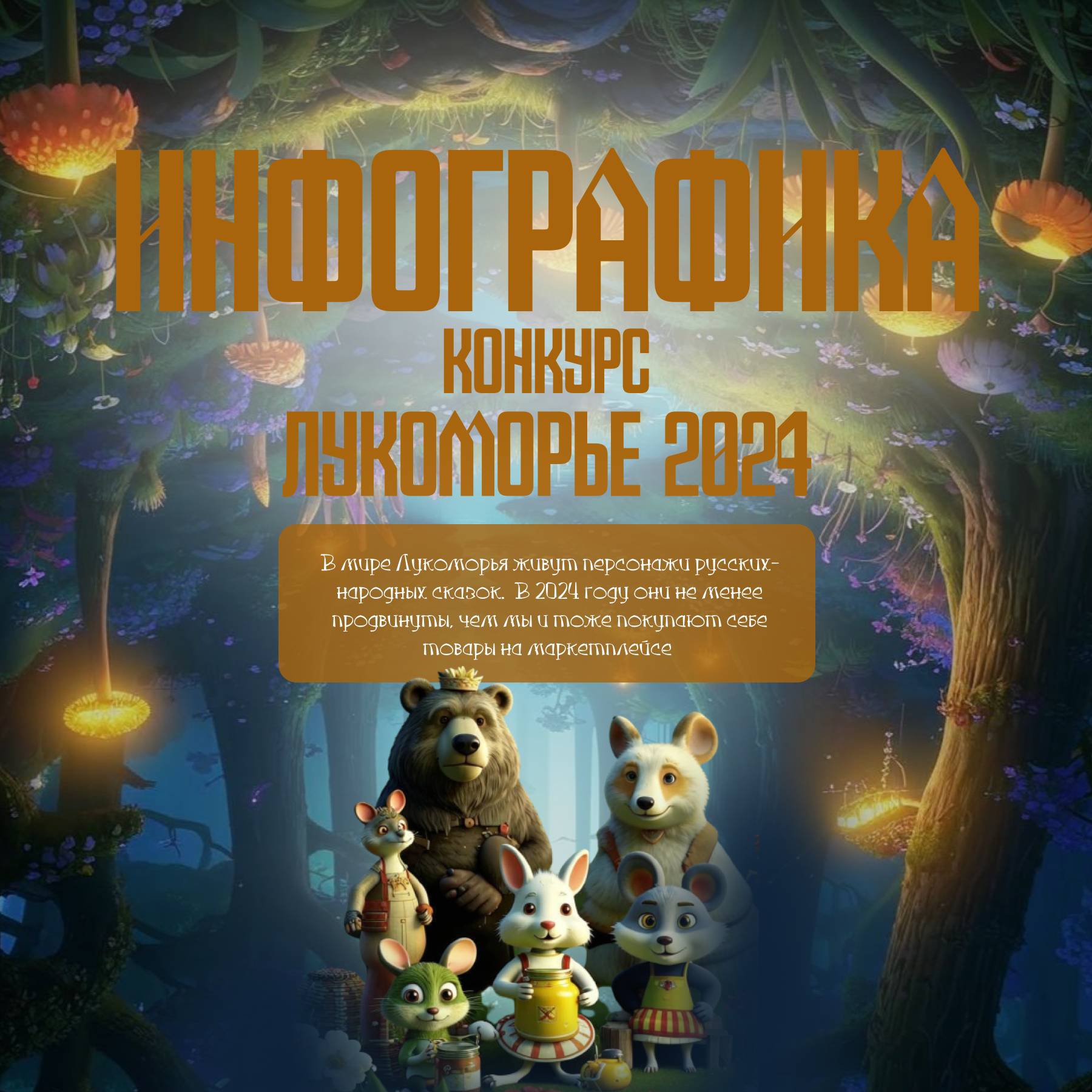 Конкурс "Лукоморье-2024" / Волшебные карточки — Изображение №1 — Интерфейсы, Графика на Dprofile