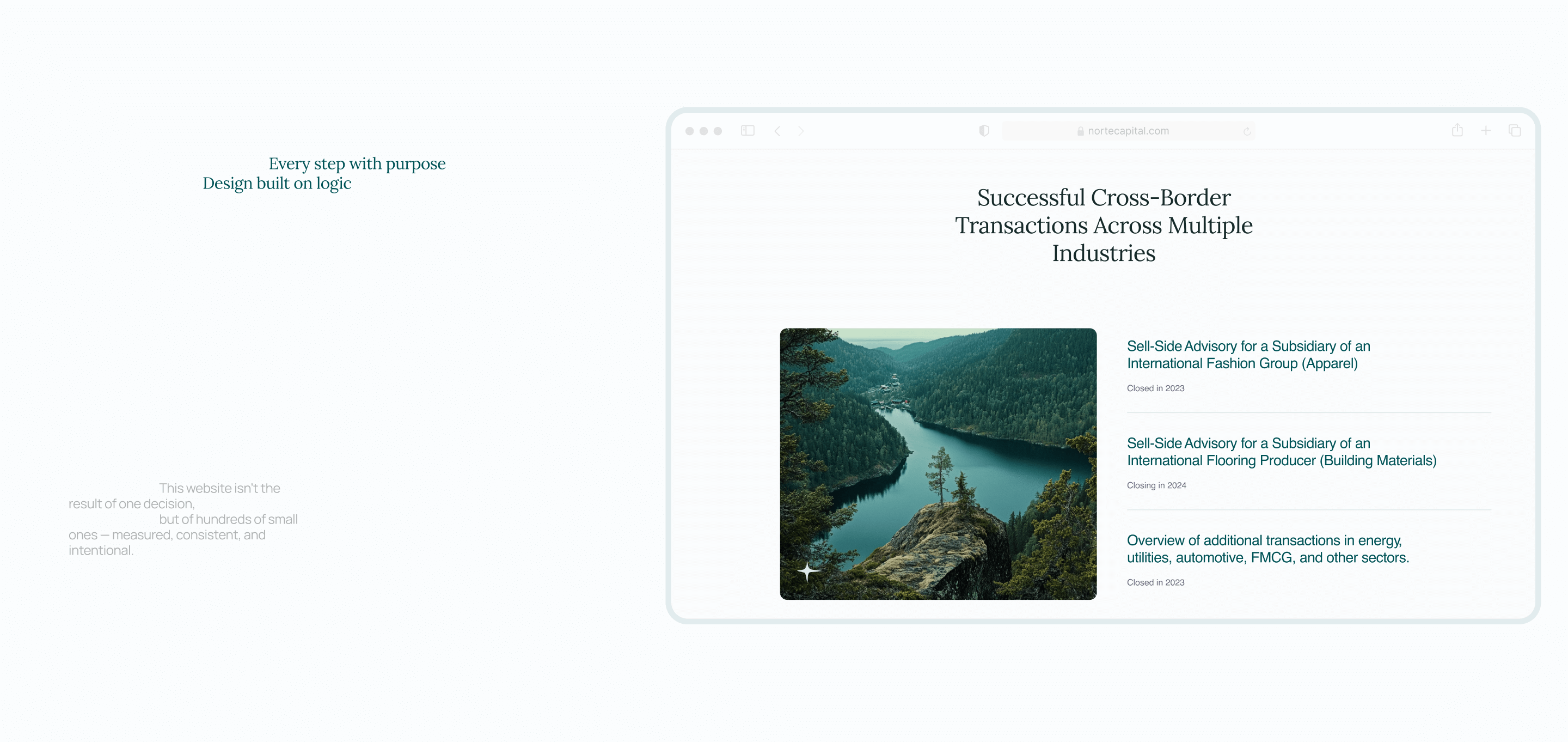 Corporate Web Design for Finance & M&A Services — Изображение №6 — Интерфейсы на Dprofile