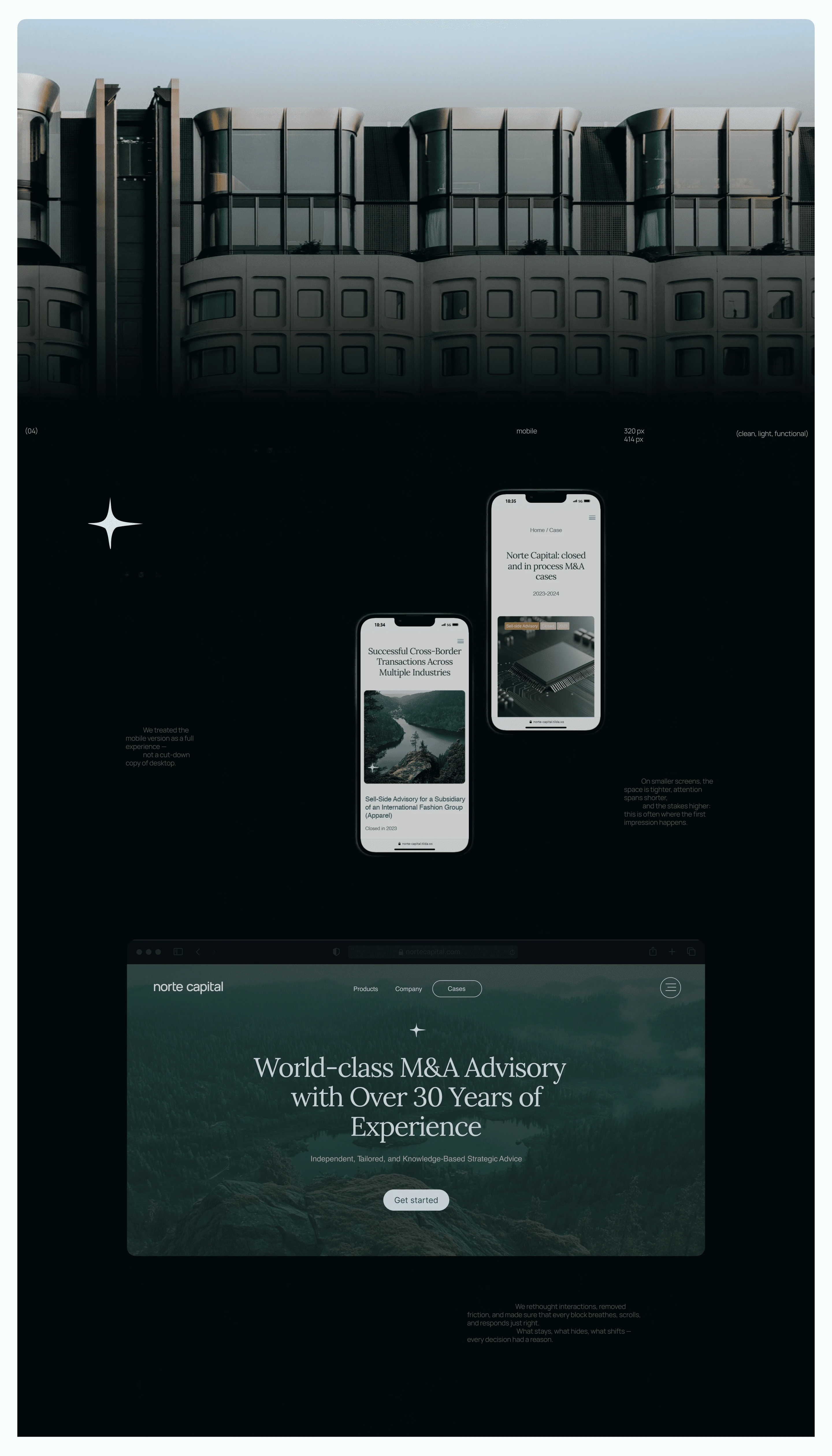 Corporate Web Design for Finance & M&A Services — Изображение №11 — Интерфейсы на Dprofile