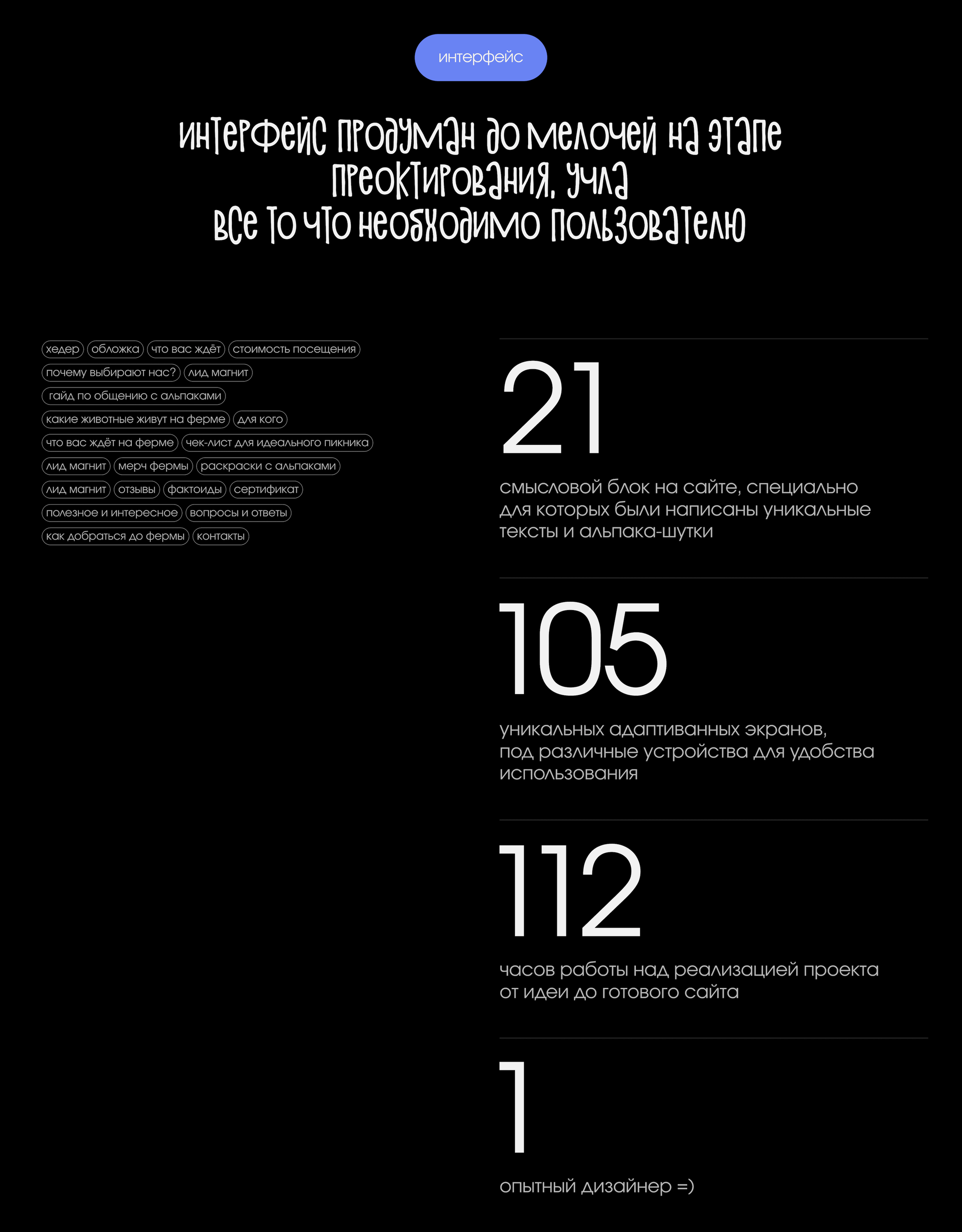 Пушистый сайт для душевной фермы Альпак PoofPaka — Изображение №5 — Интерфейсы, Иллюстрация на Dprofile