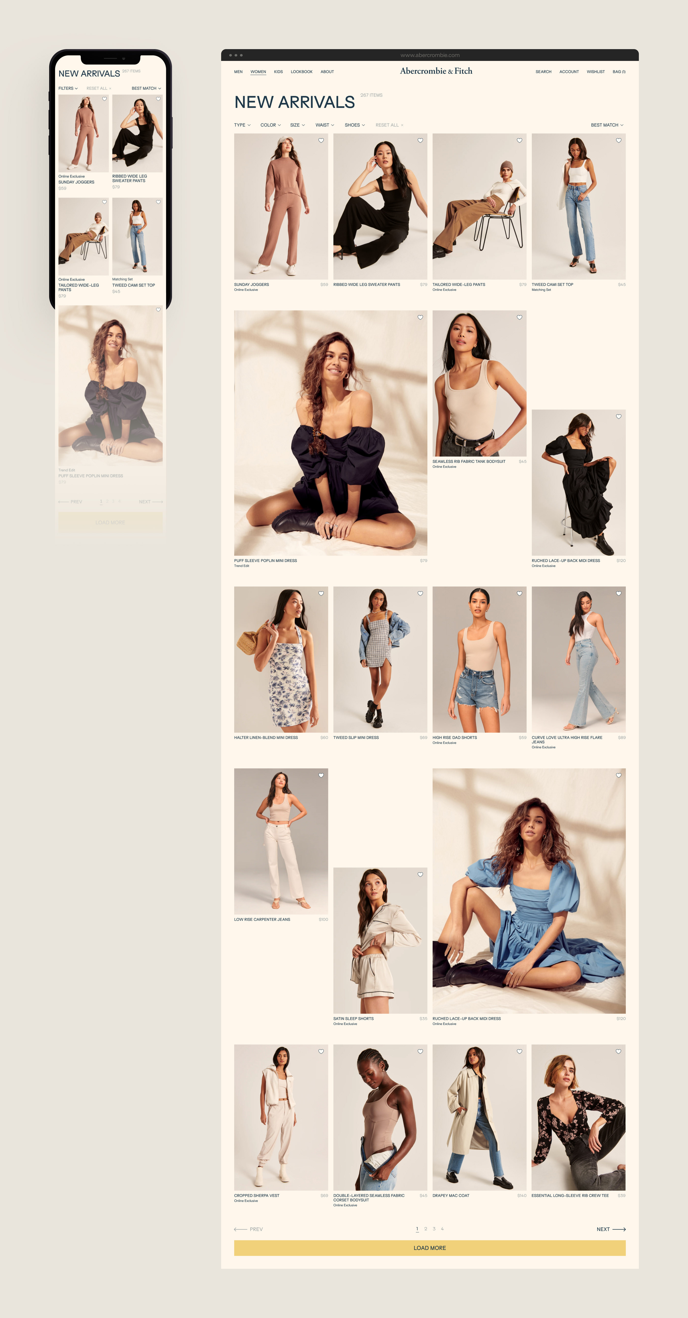 Abercrombie&Fitch | Redesign | Website | E-commerce — Изображение №5 — Интерфейсы на Dprofile