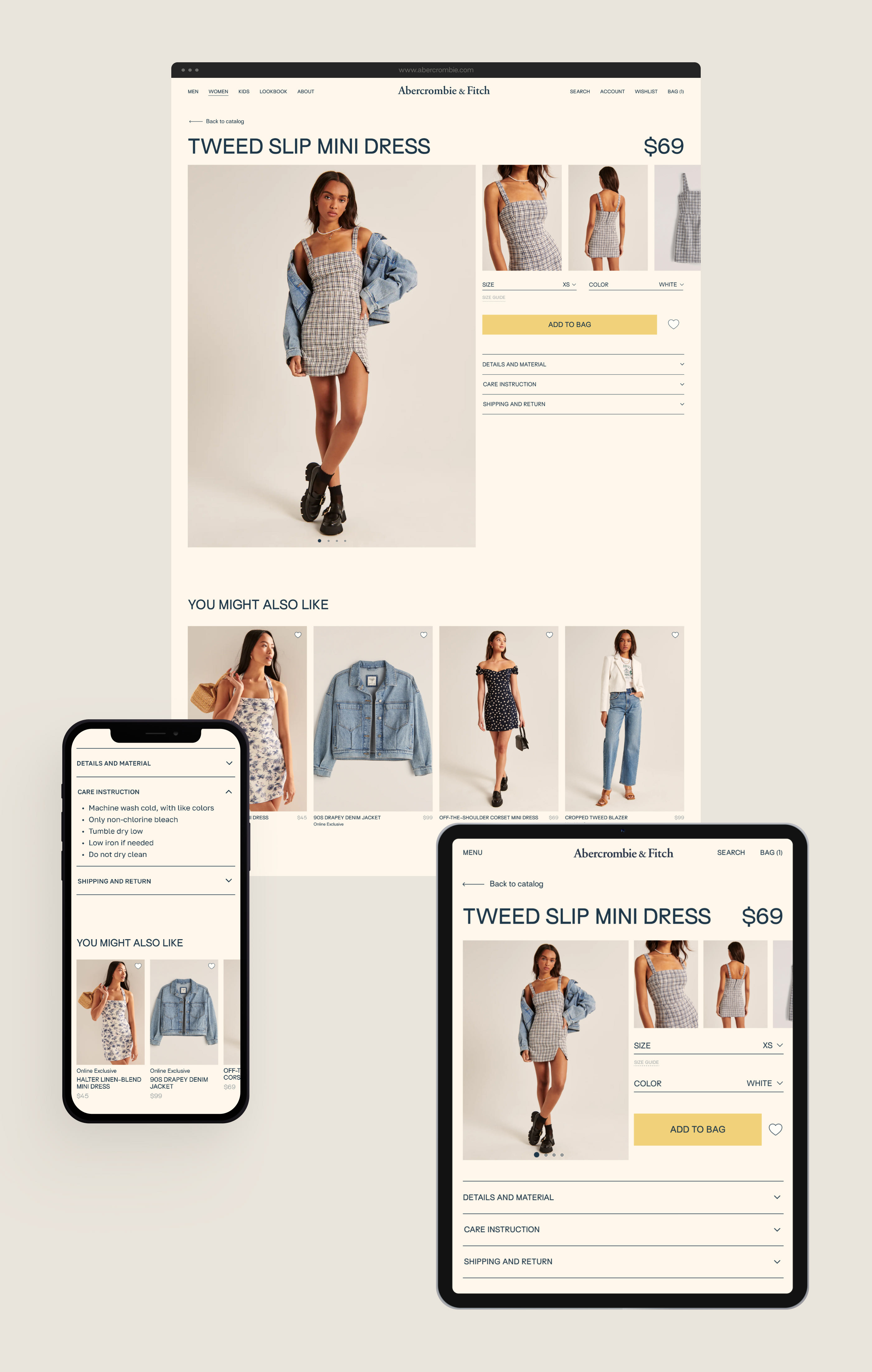 Abercrombie&Fitch | Redesign | Website | E-commerce — Изображение №7 — Интерфейсы на Dprofile