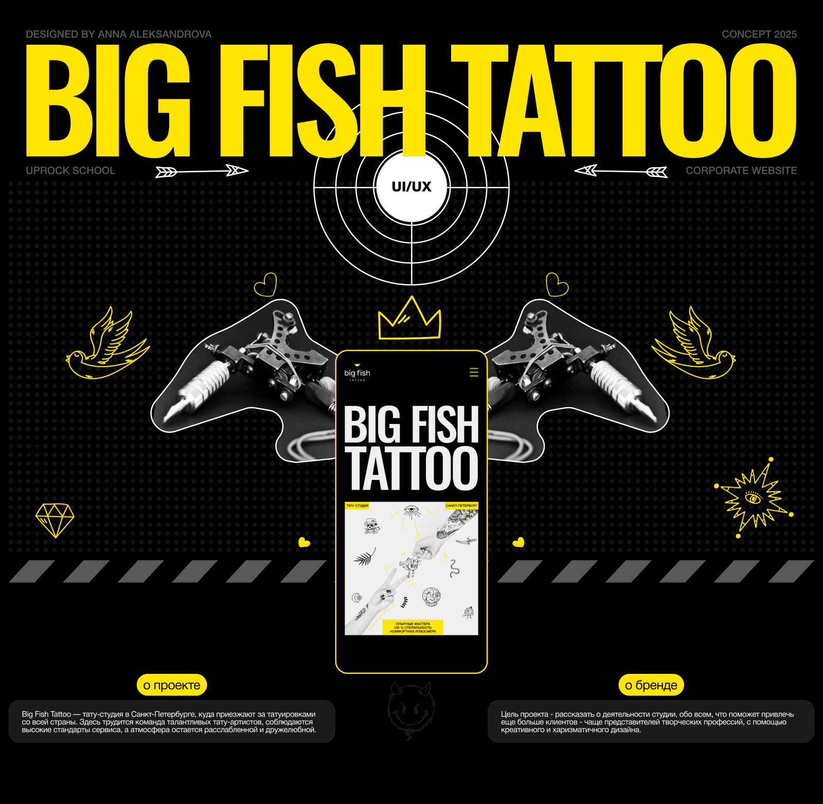 Big Fish Tattoo | corporate site — Изображение №1 — Интерфейсы на Dprofile