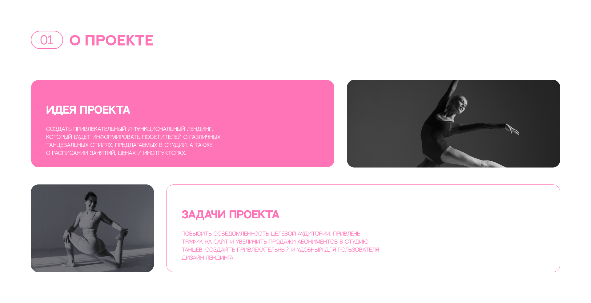 Женская школа танца. DANCEKLMN — Изображение №2 — Интерфейсы на Dprofile