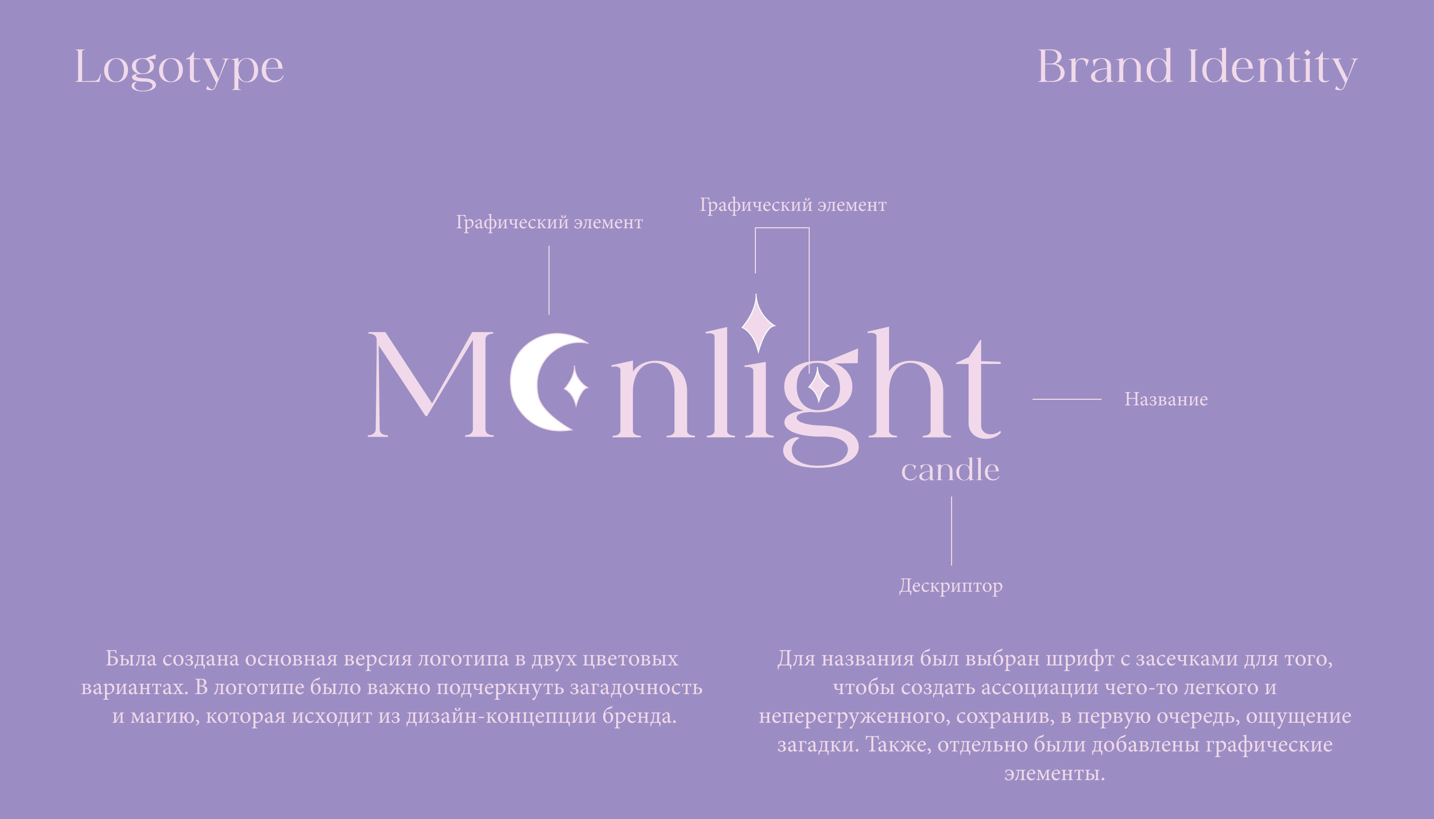 BRAND IDENTITY | MOONLIGHT CANDLE | ФИРМЕННЫЙ СТИЛЬ — Изображение №4 — Брендинг на Dprofile