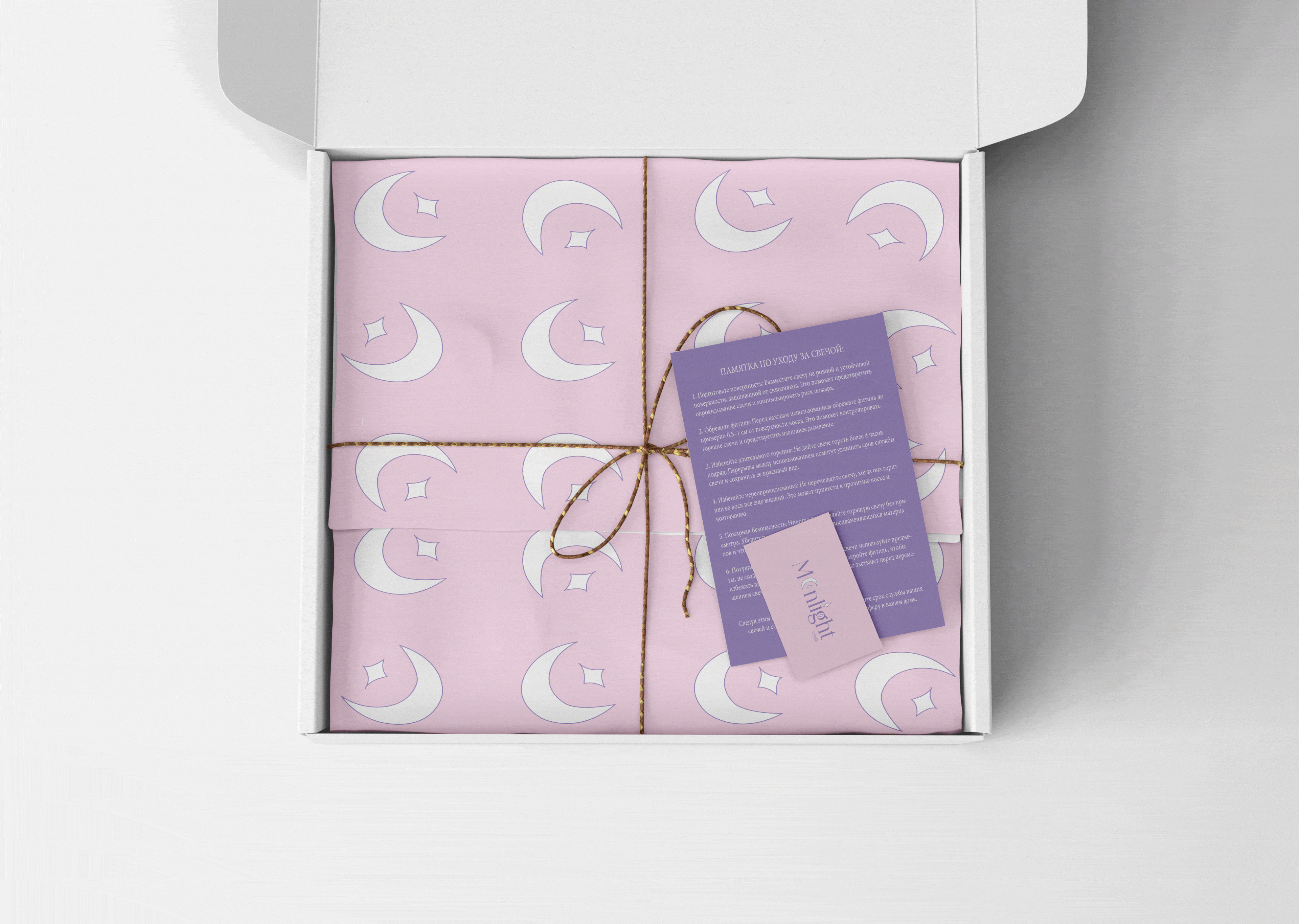 BRAND IDENTITY | MOONLIGHT CANDLE | ФИРМЕННЫЙ СТИЛЬ — Изображение №9 — Брендинг на Dprofile