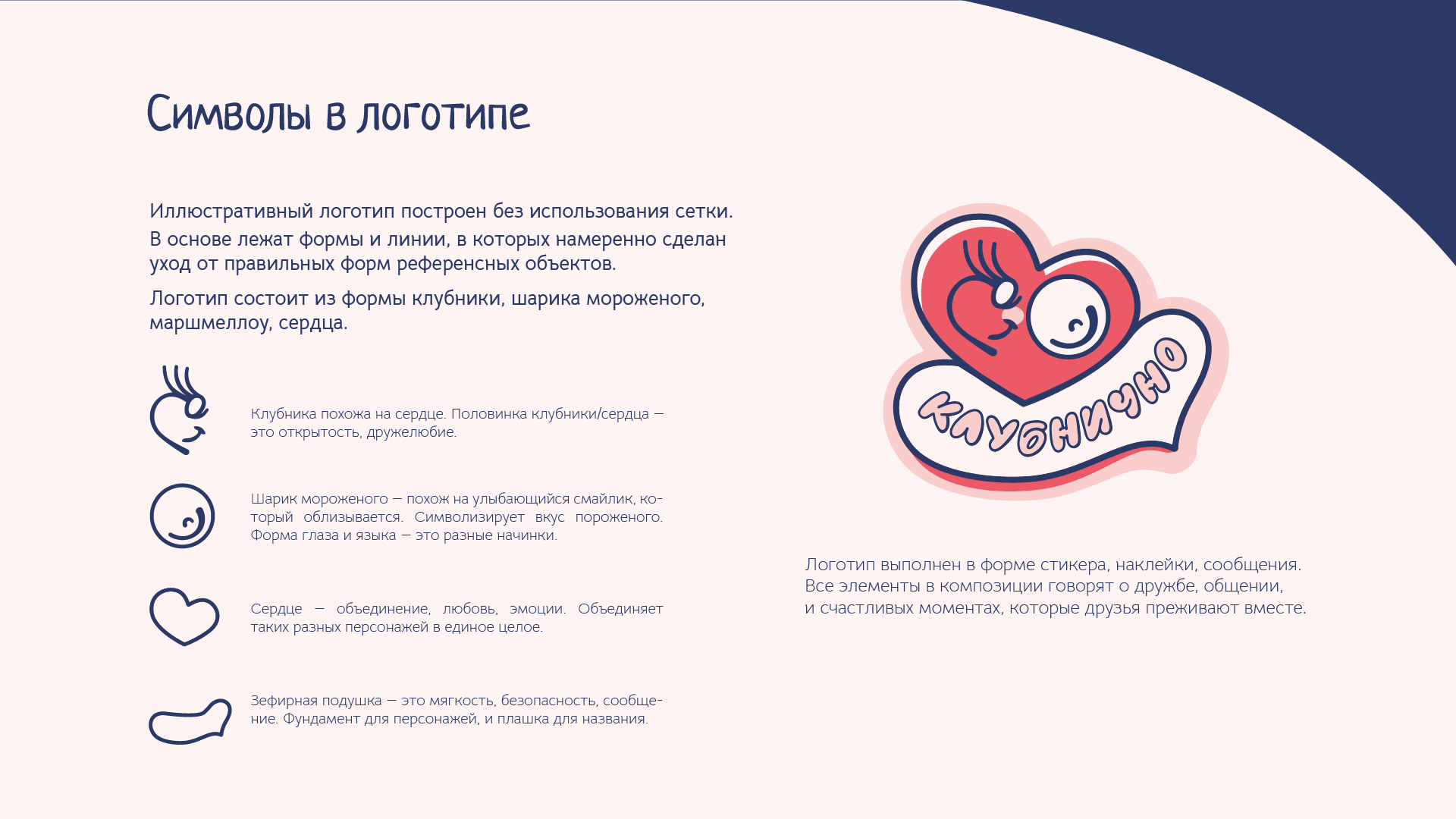Логотип кафе–мороженое «Клубнично» — Изображение №3 — Брендинг, Иллюстрация на Dprofile