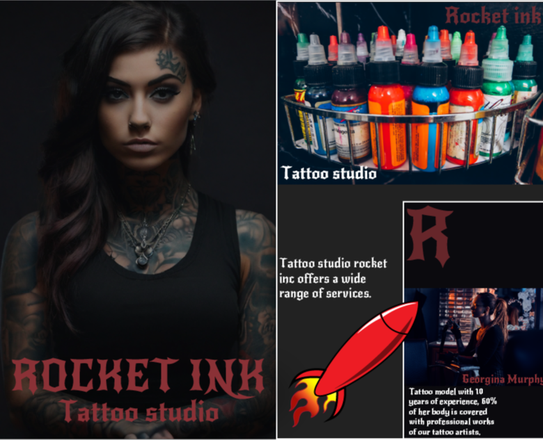 Logo tattoo studio — Иллюстрация, Графика на Dprofile