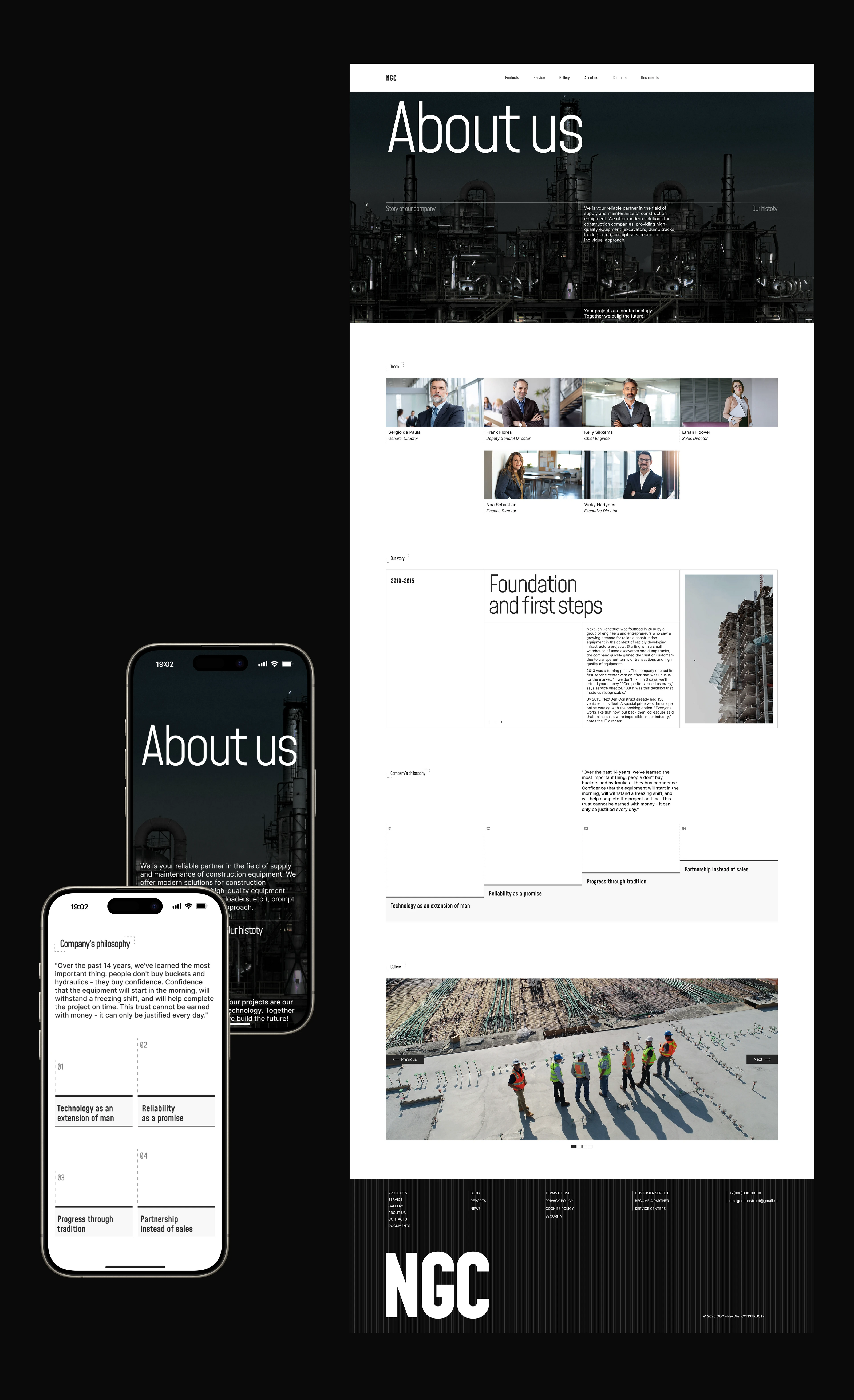 NextGen Construction — Изображение №9 — Интерфейсы, Брендинг на Dprofile