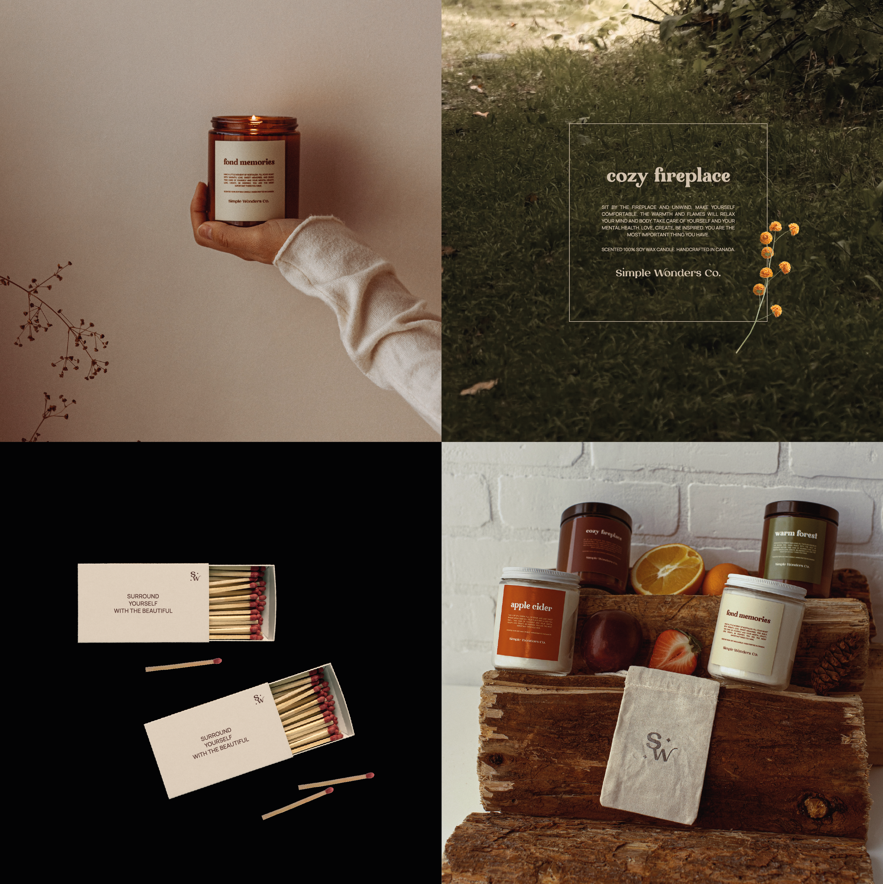 Simple Wonders Co / Candle brand — Изображение №10 — Брендинг на Dprofile
